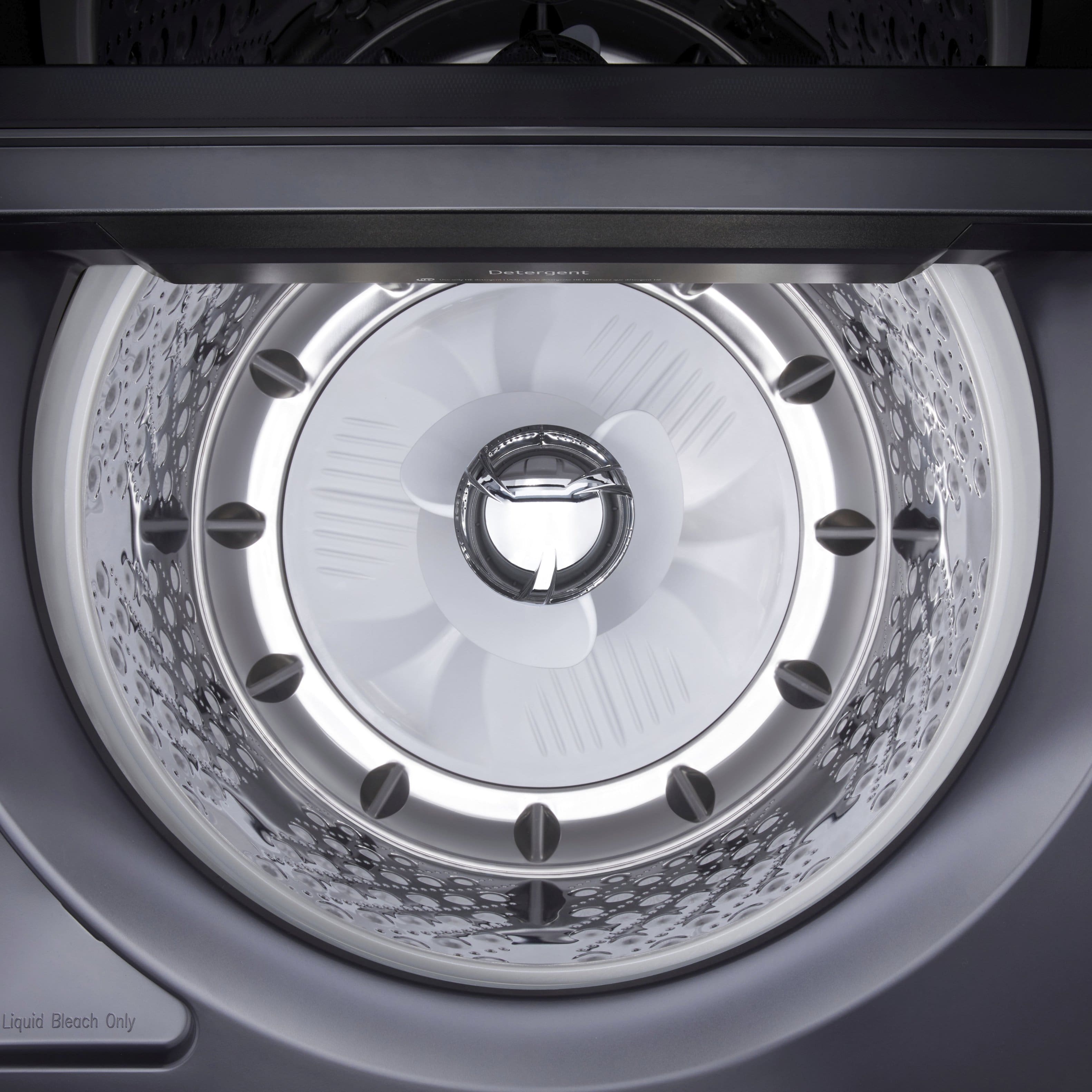 Alt View 23. LG - 5.3 Cu. Ft. High Efficiency Smart Top Load Washer with TurboWash3D Technology - Matte Black.