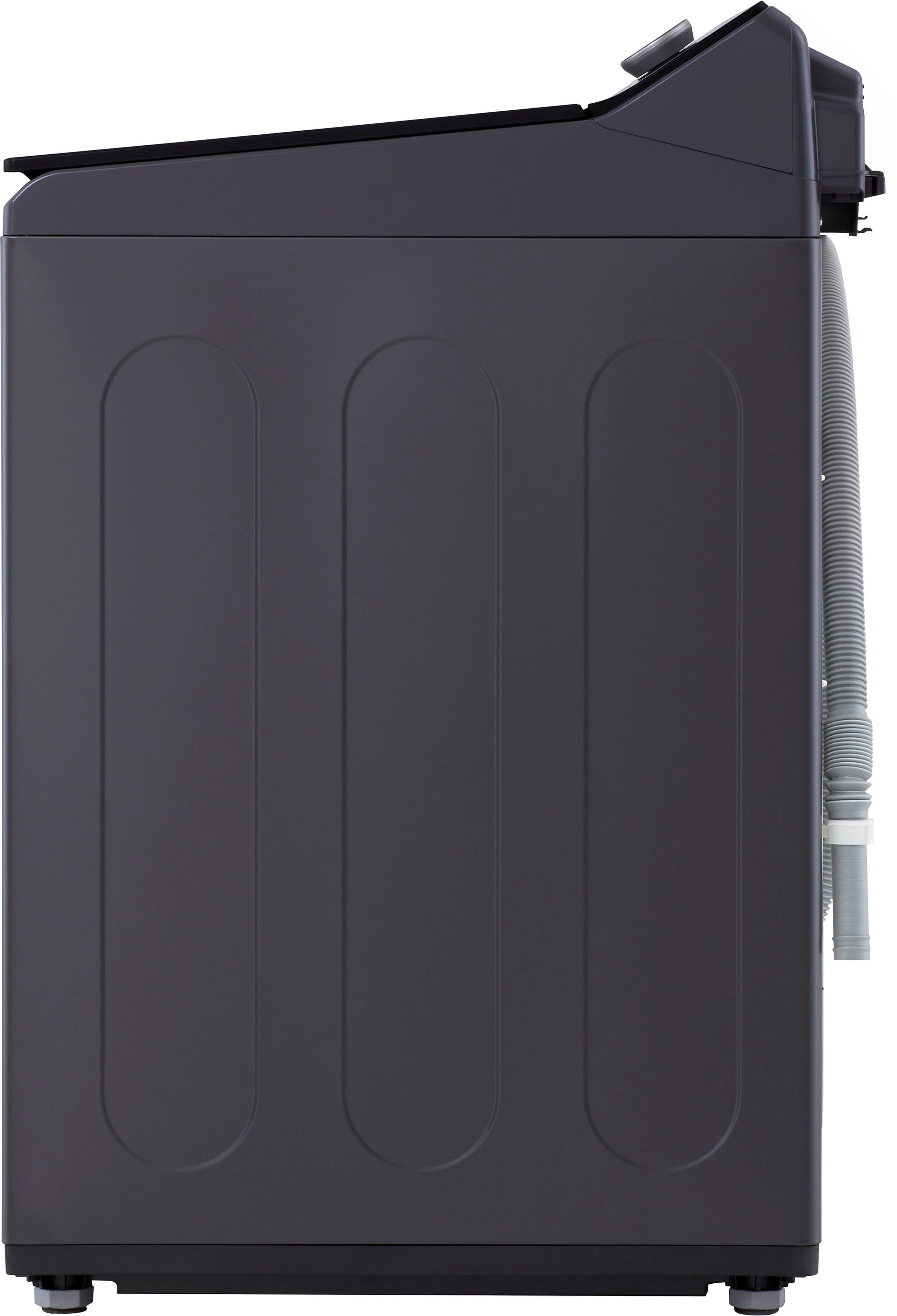 Alt View 24. LG - 5.3 Cu. Ft. High Efficiency Smart Top Load Washer with TurboWash3D Technology - Matte Black.