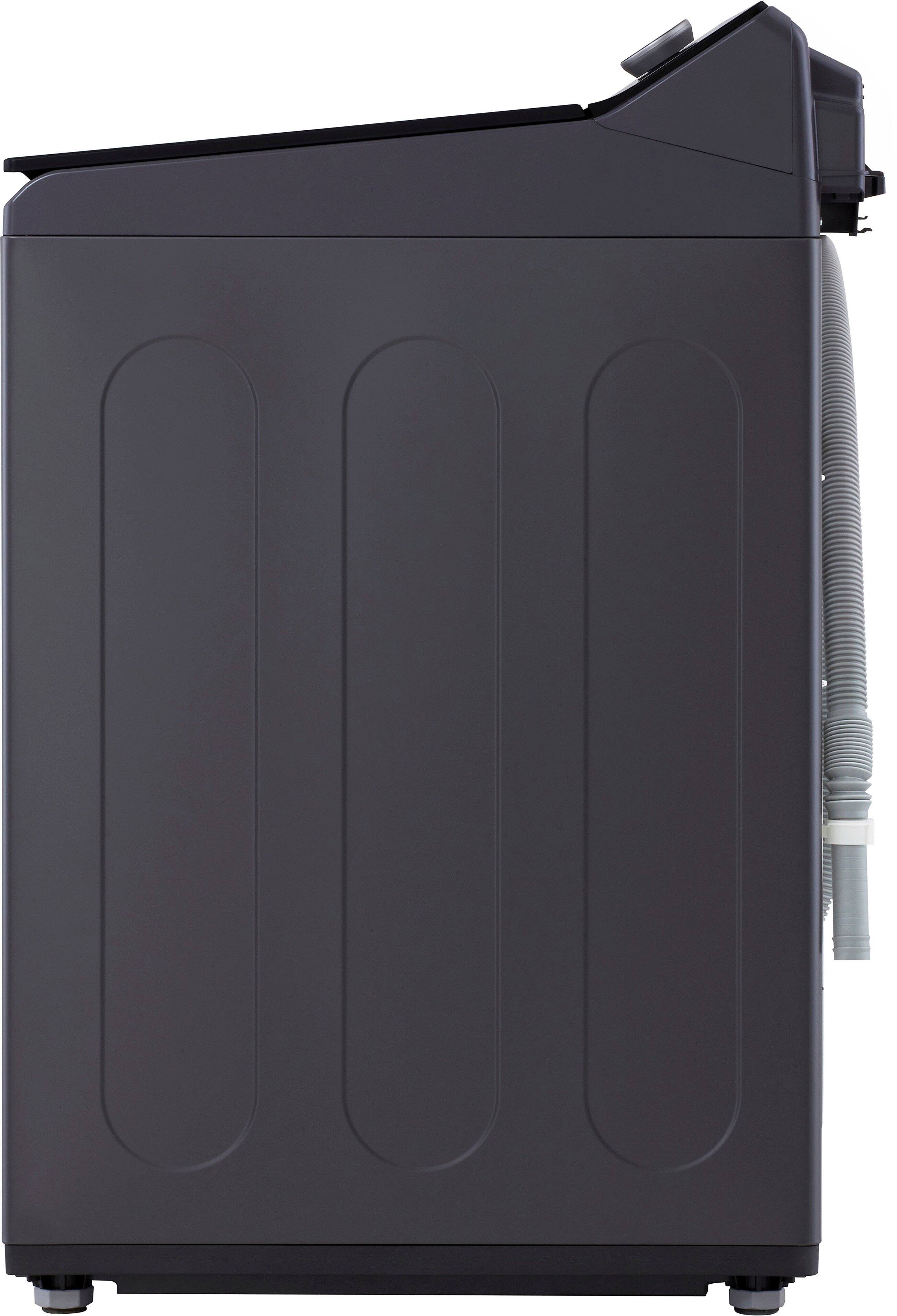 Alt View 24. LG - 5.3 Cu. Ft. High Efficiency Smart Top Load Washer with TurboWash3D Technology - Matte Black.