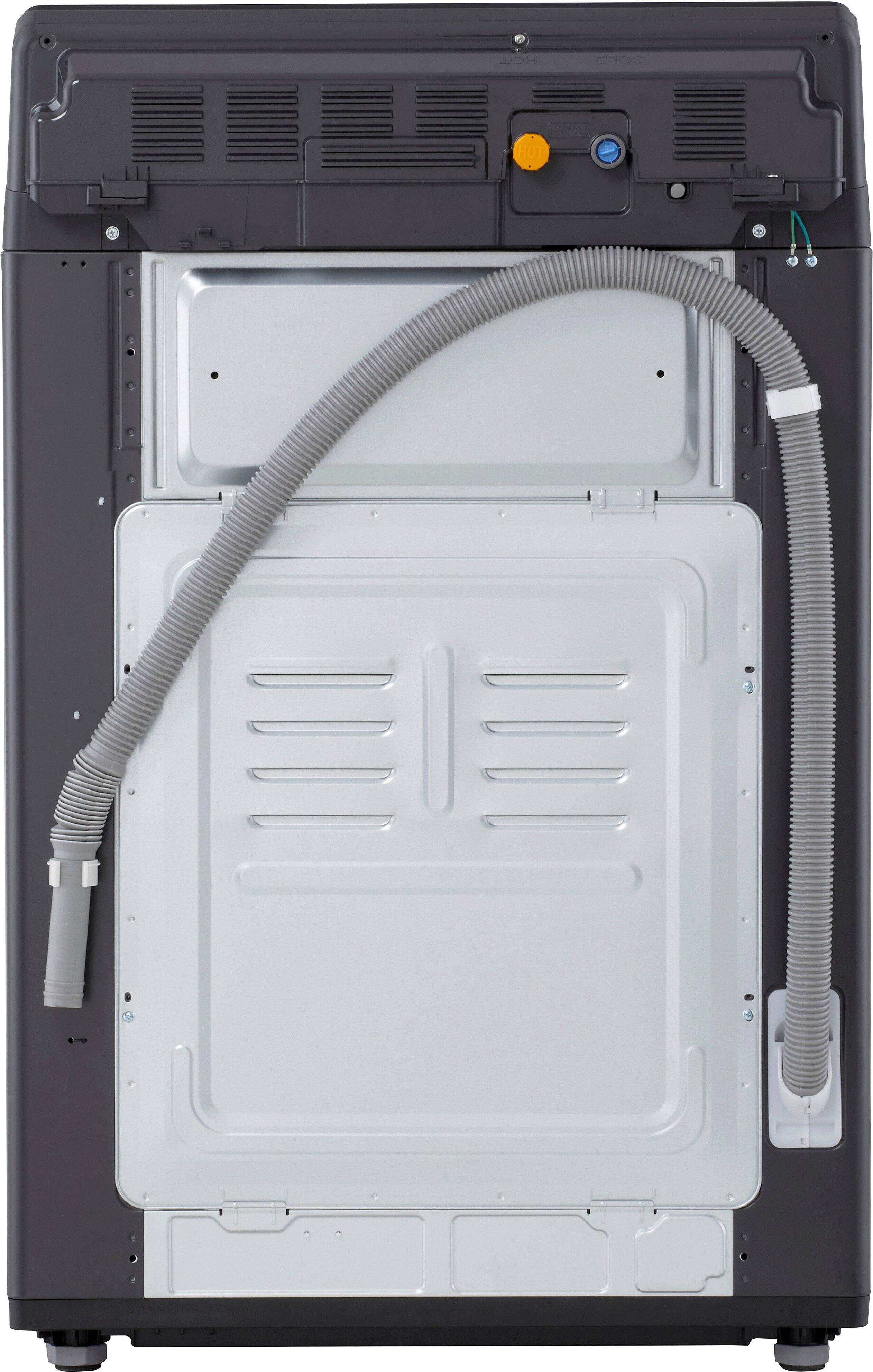 Alt View 25. LG - 5.3 Cu. Ft. High Efficiency Smart Top Load Washer with TurboWash3D Technology - Matte Black.