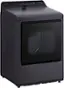 Angle. LG - 7.3 Cu. Ft. Smart Electric Dryer with EasyLoad Door - Matte Black.