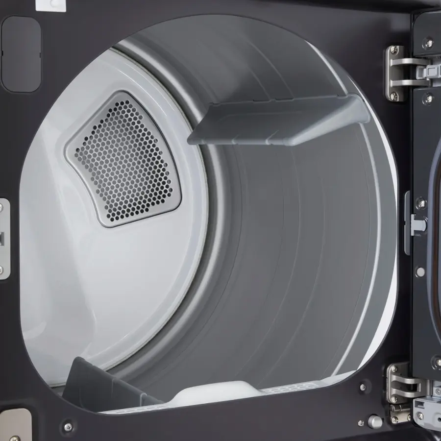 Alt View 15. LG - 7.3 Cu. Ft. Smart Electric Dryer with EasyLoad Door - Matte Black.