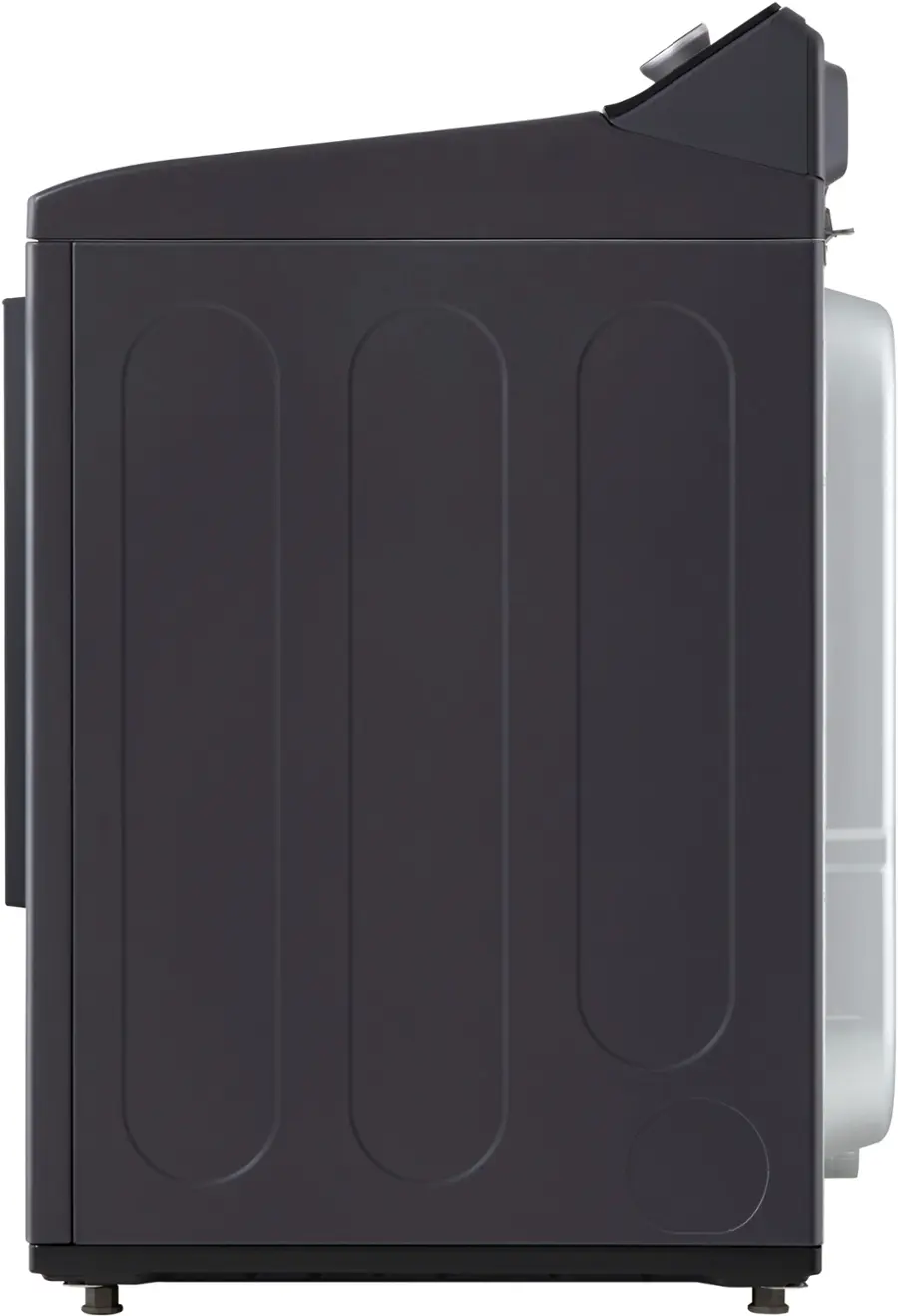 Alt View 17. LG - 7.3 Cu. Ft. Smart Electric Dryer with EasyLoad Door - Matte Black.