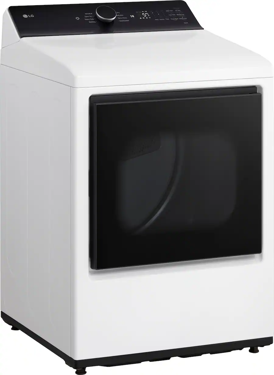 LG 7.3 Cu. Ft. Smart Electric Dryer with EasyLoad Door Alpine White ...