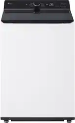 LG - 5.3 Cu. Ft. High Efficiency Smart Top Load Washer with TurboWash3D Technology - Alpine White - Front_Zoom