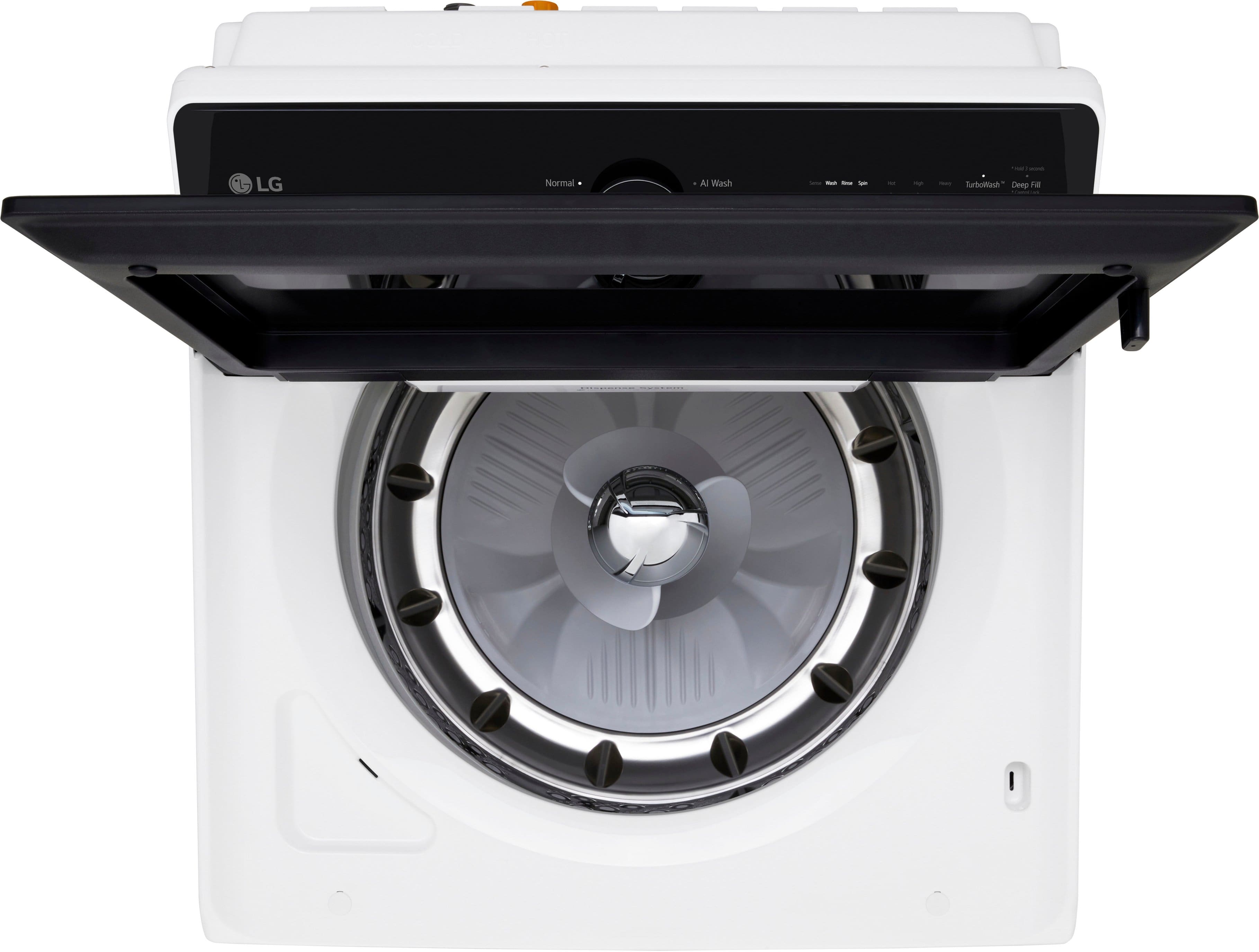Alt View 13. LG - 5.3 Cu. Ft. High Efficiency Smart Top Load Washer with TurboWash3D Technology - Alpine White.