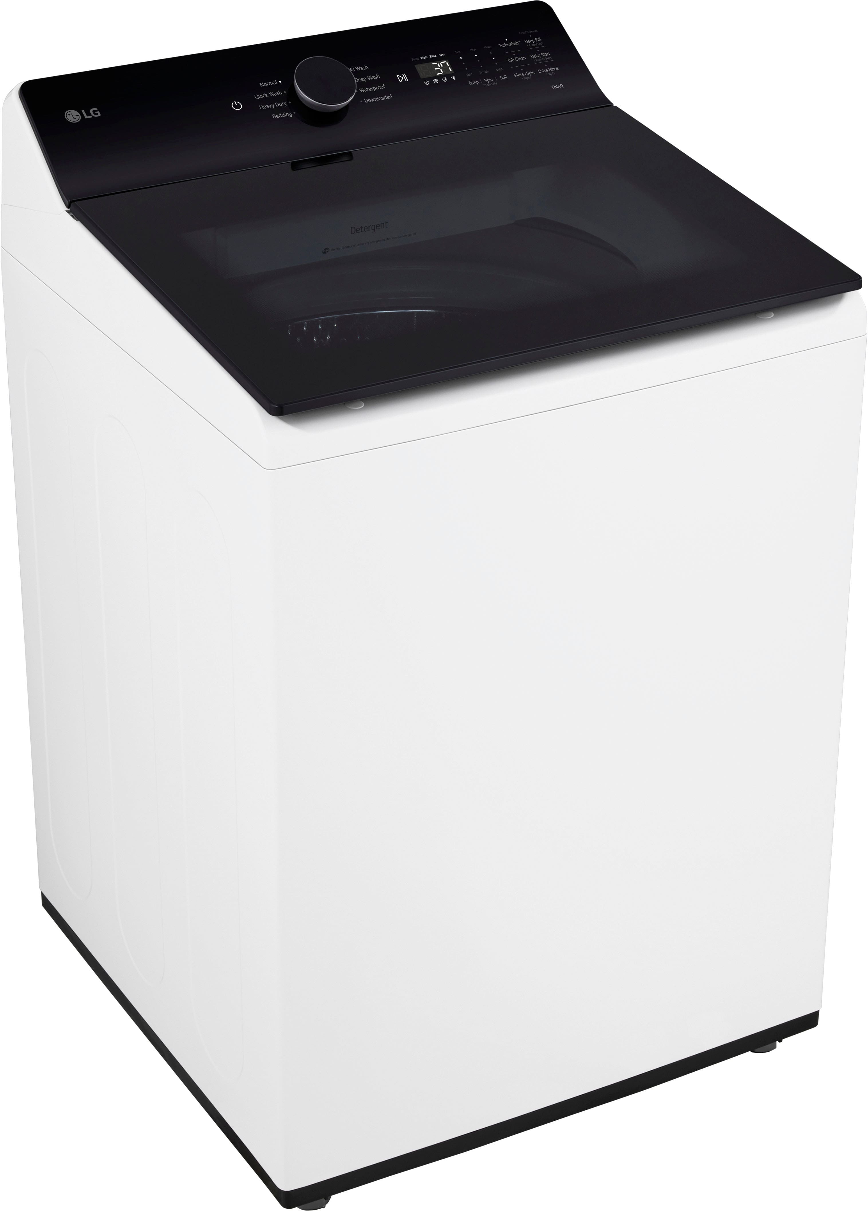 Alt View 14. LG - 5.3 Cu. Ft. High Efficiency Smart Top Load Washer with TurboWash3D Technology - Alpine White.