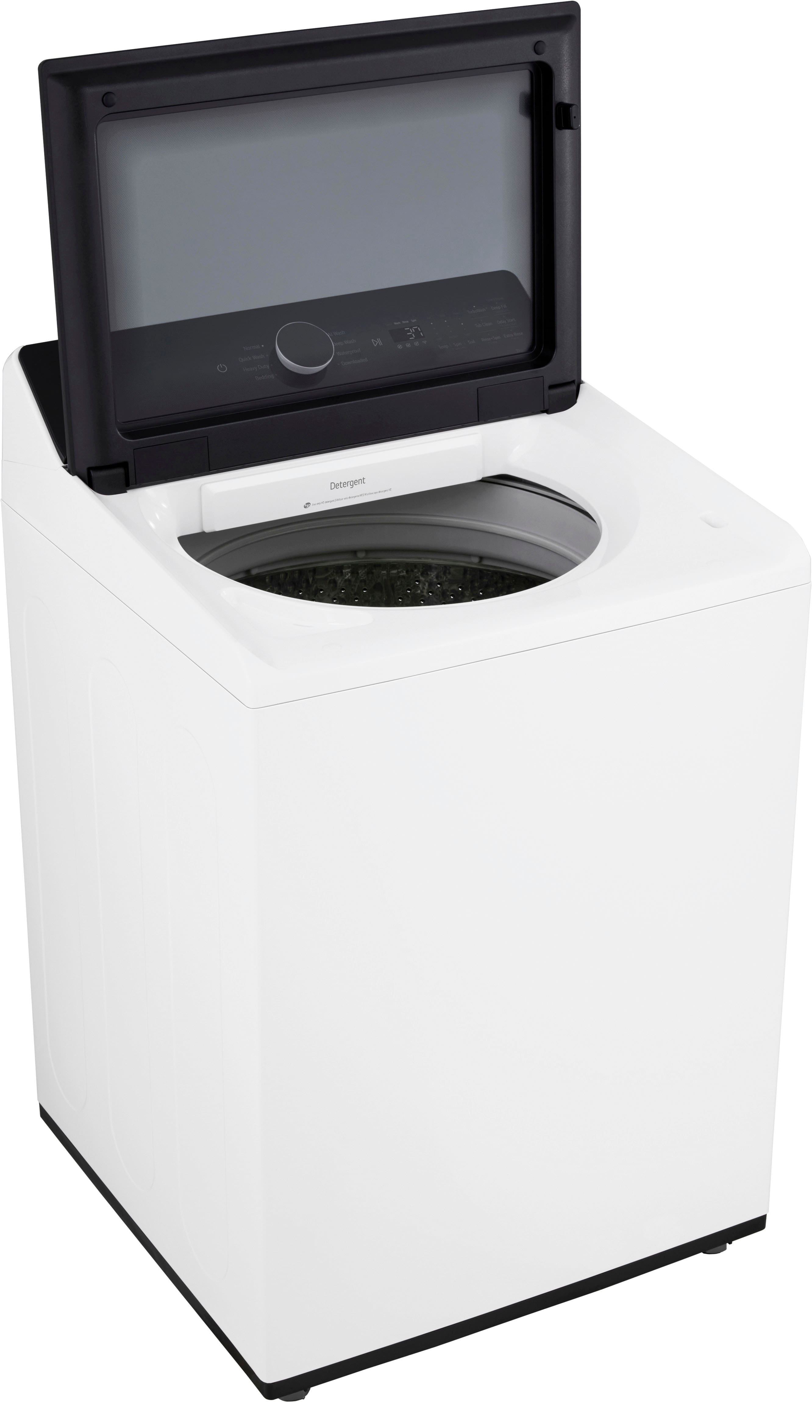 Alt View 15. LG - 5.3 Cu. Ft. High Efficiency Smart Top Load Washer with TurboWash3D Technology - Alpine White.