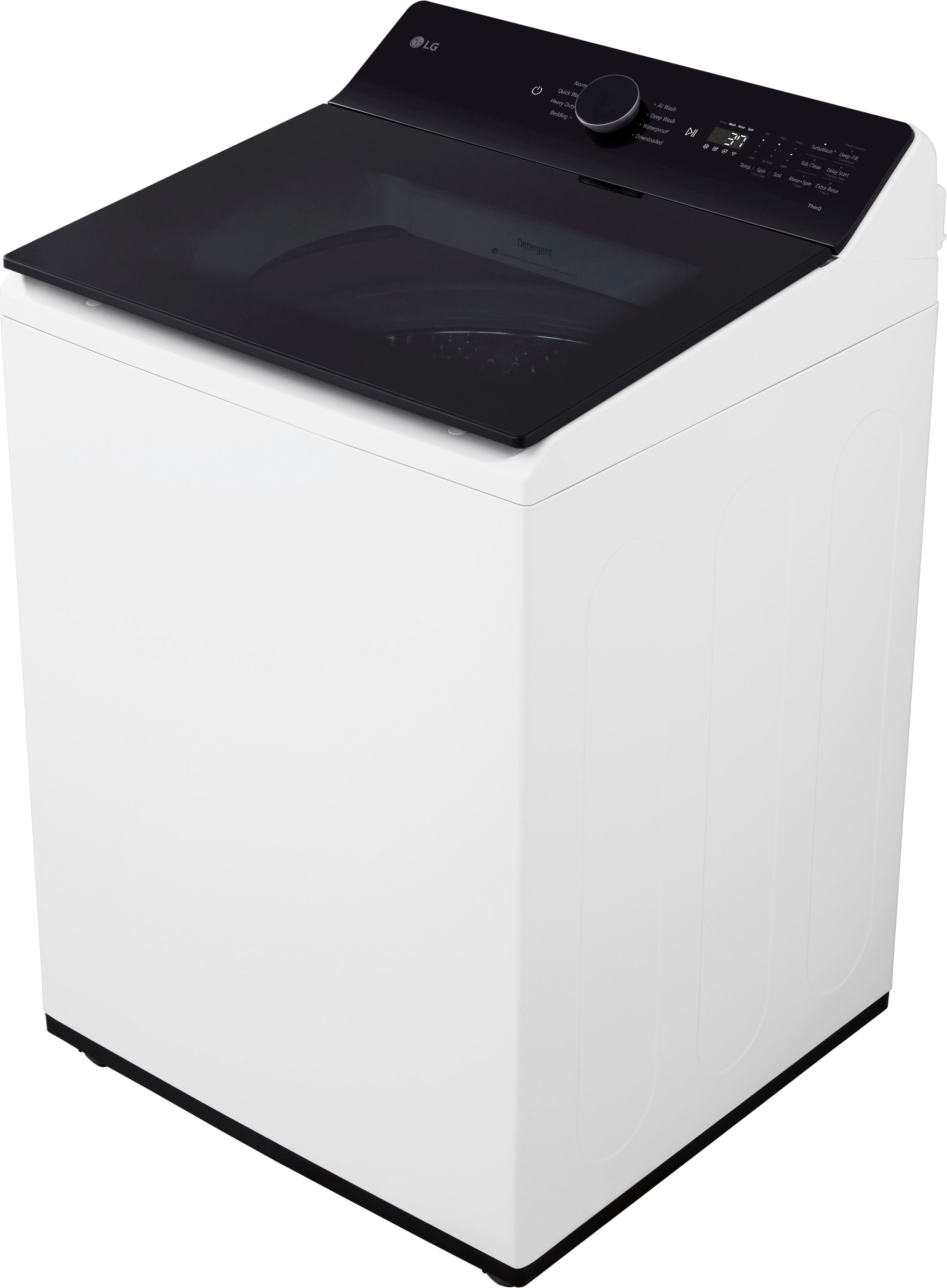 Alt View 16. LG - 5.3 Cu. Ft. High Efficiency Smart Top Load Washer with TurboWash3D Technology - Alpine White.
