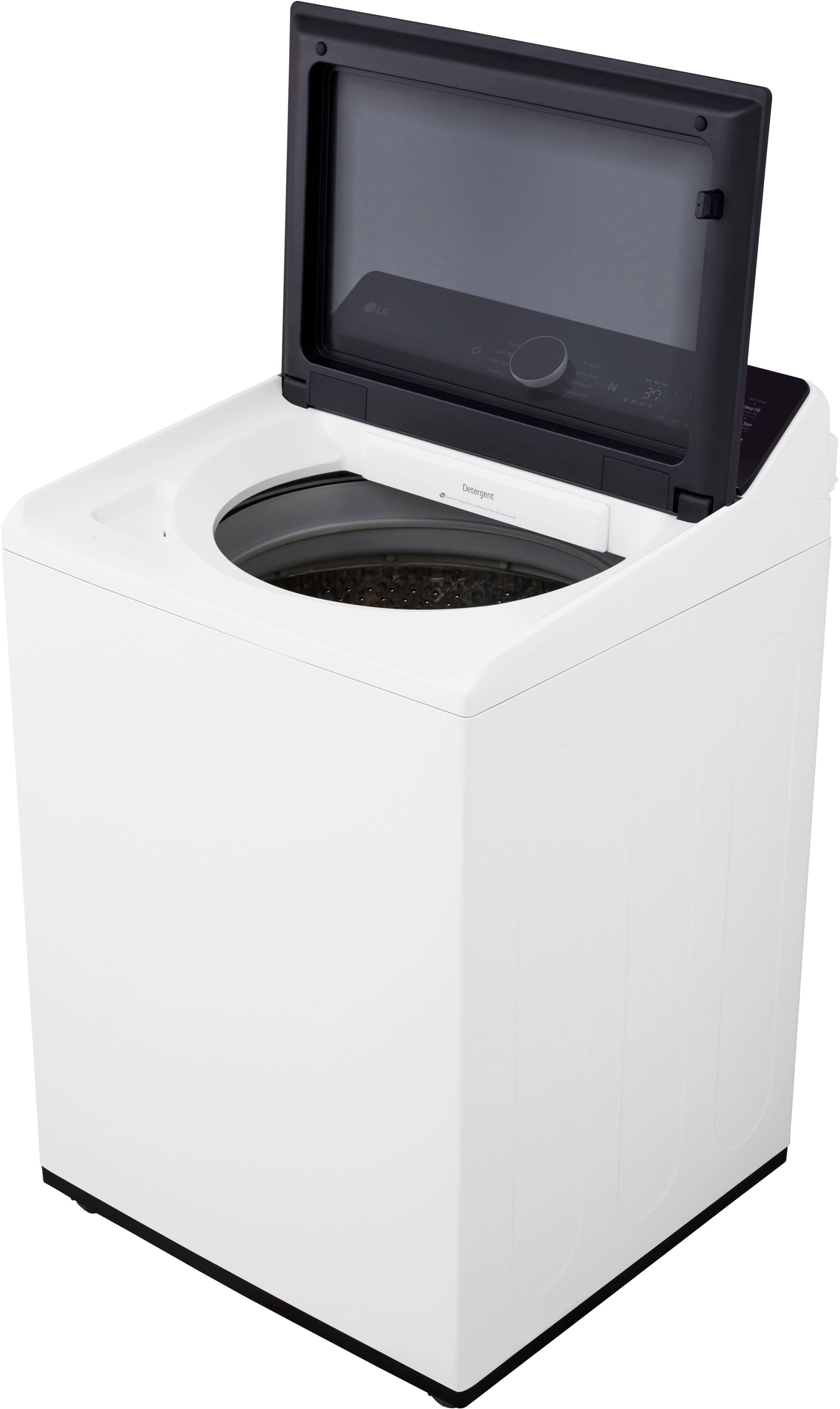 Alt View 17. LG - 5.3 Cu. Ft. High Efficiency Smart Top Load Washer with TurboWash3D Technology - Alpine White.