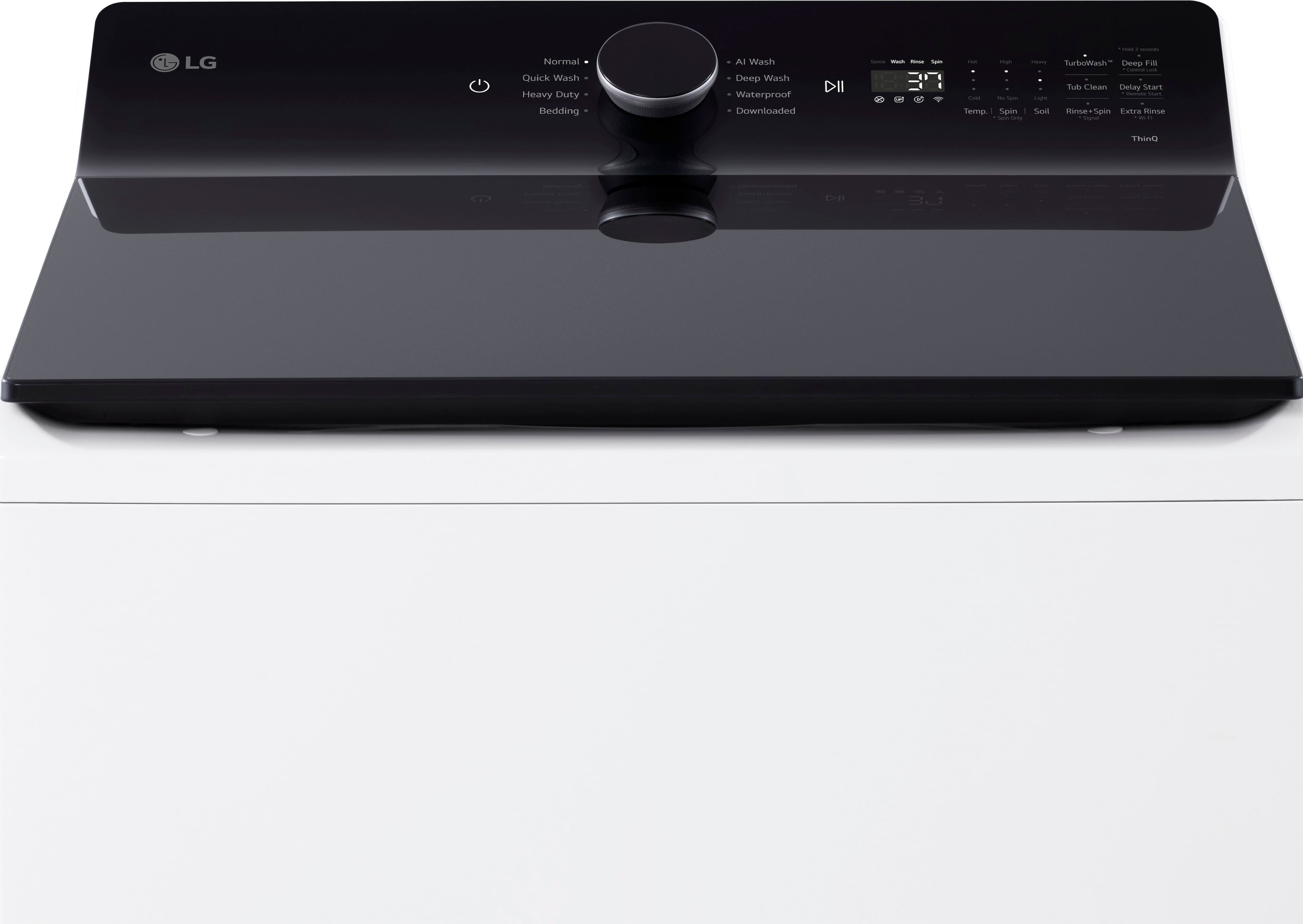 Alt View 18. LG - 5.3 Cu. Ft. High Efficiency Smart Top Load Washer with TurboWash3D Technology - Alpine White.