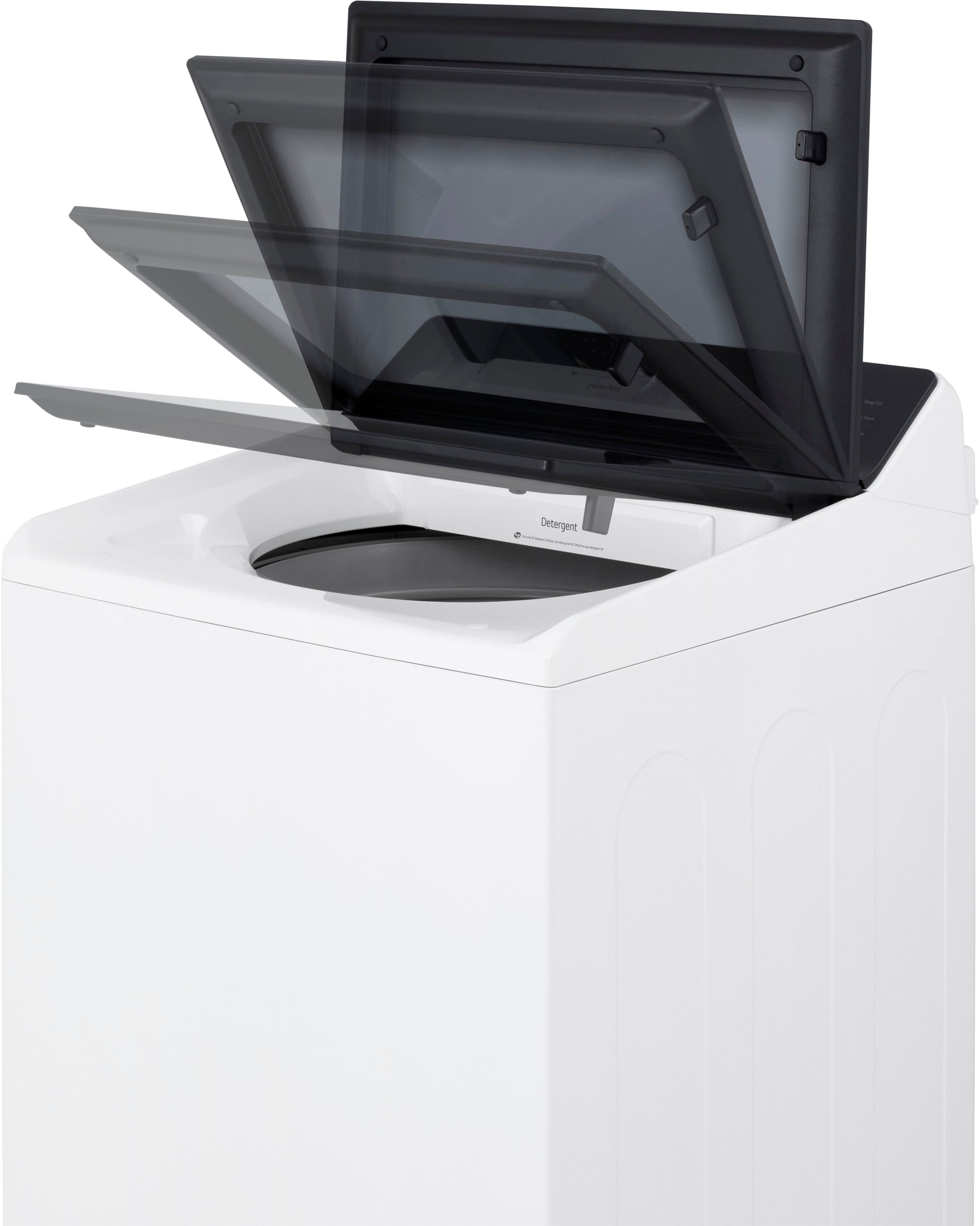 Alt View 20. LG - 5.3 Cu. Ft. High Efficiency Smart Top Load Washer with TurboWash3D Technology - Alpine White.