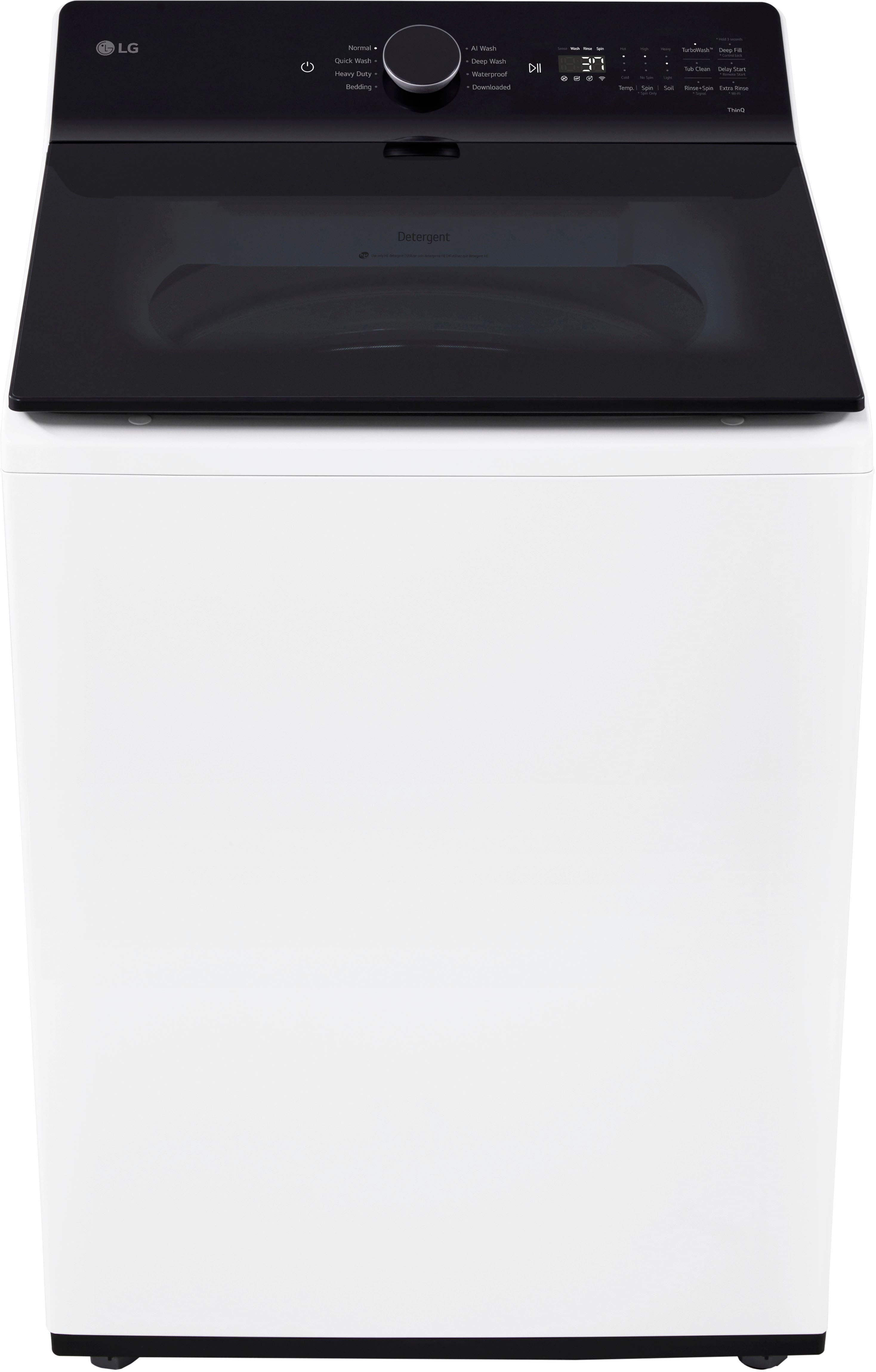Alt View 11. LG - 5.3 Cu. Ft. High Efficiency Smart Top Load Washer with TurboWash3D Technology - Alpine White.