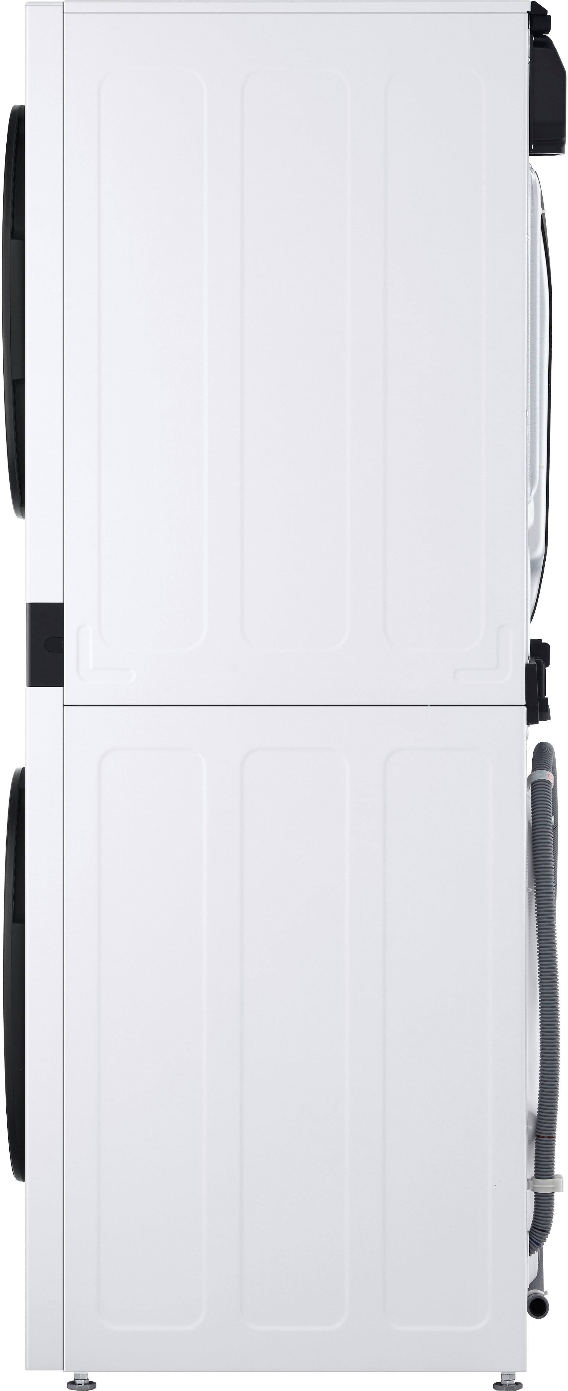 Alt View 24. LG - 2.4 Cu. Ft. HE Smart Front Load Washer and 4.2 Cu. Ft. Electric Dryer WashTower wSteam and Ventless Heat Pump Technology - White.