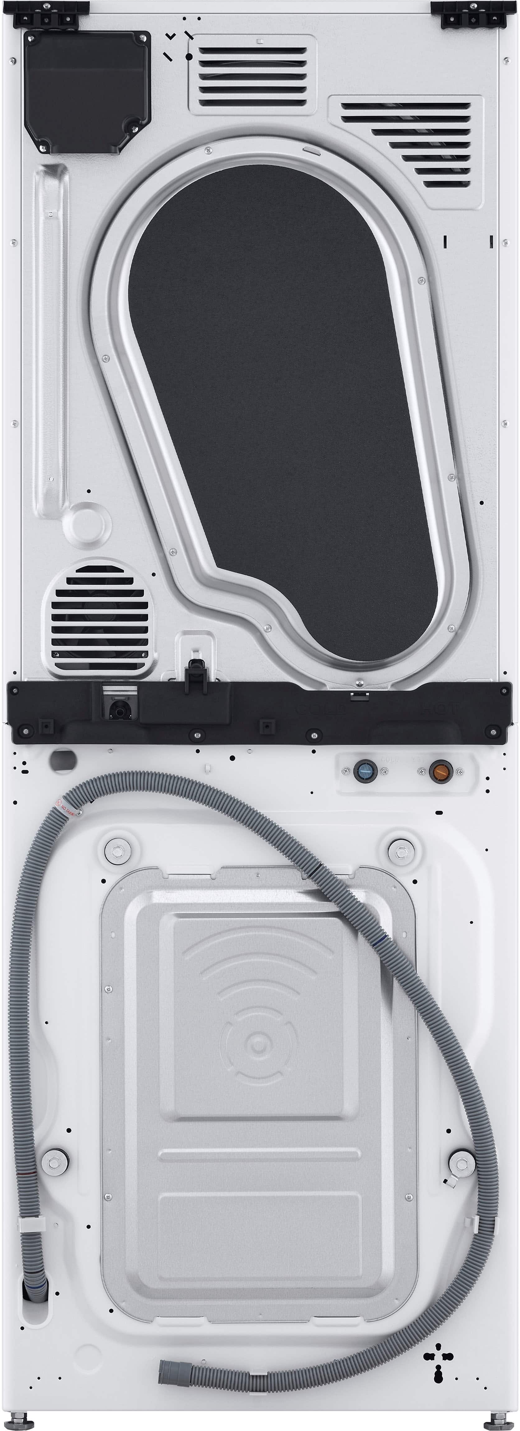 Alt View 25. LG - 2.4 Cu. Ft. HE Smart Front Load Washer and 4.2 Cu. Ft. Electric Dryer WashTower wSteam and Ventless Heat Pump Technology - White.