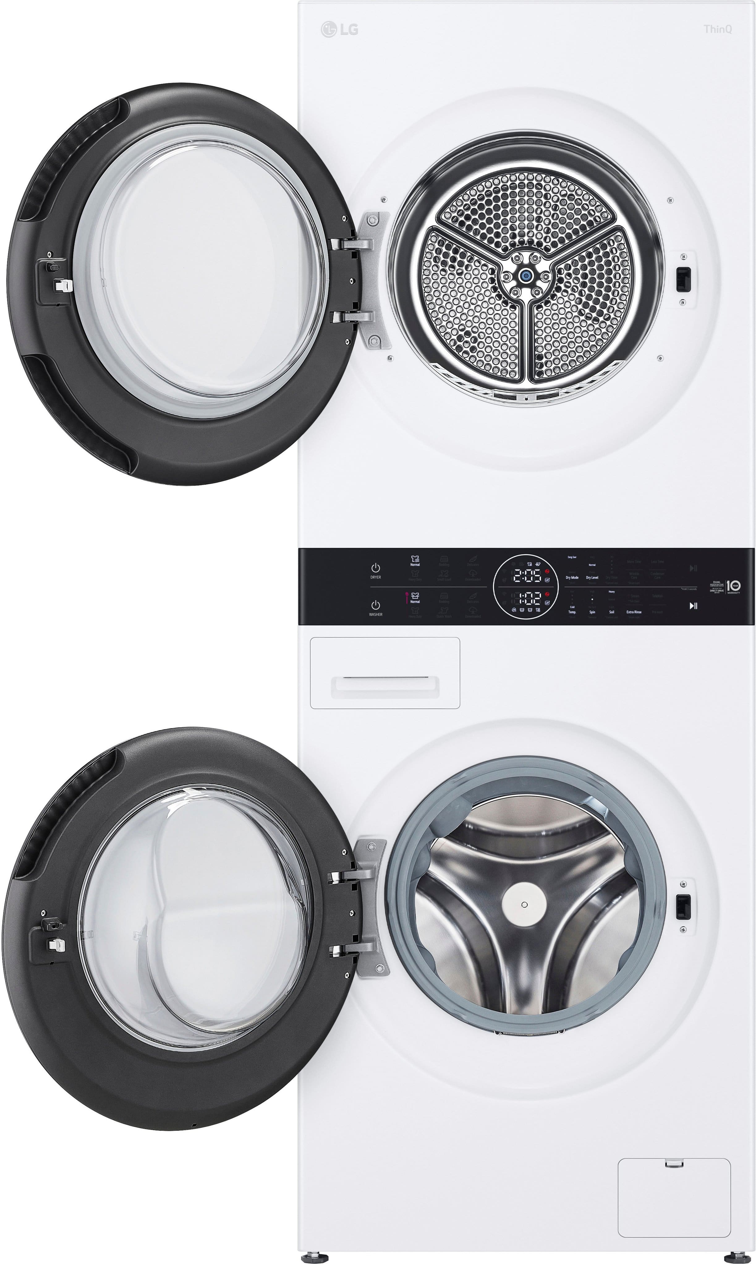 Alt View 11. LG - 2.4 Cu. Ft. HE Smart Front Load Washer and 4.2 Cu. Ft. Electric Dryer WashTower wSteam and Ventless Heat Pump Technology - White.