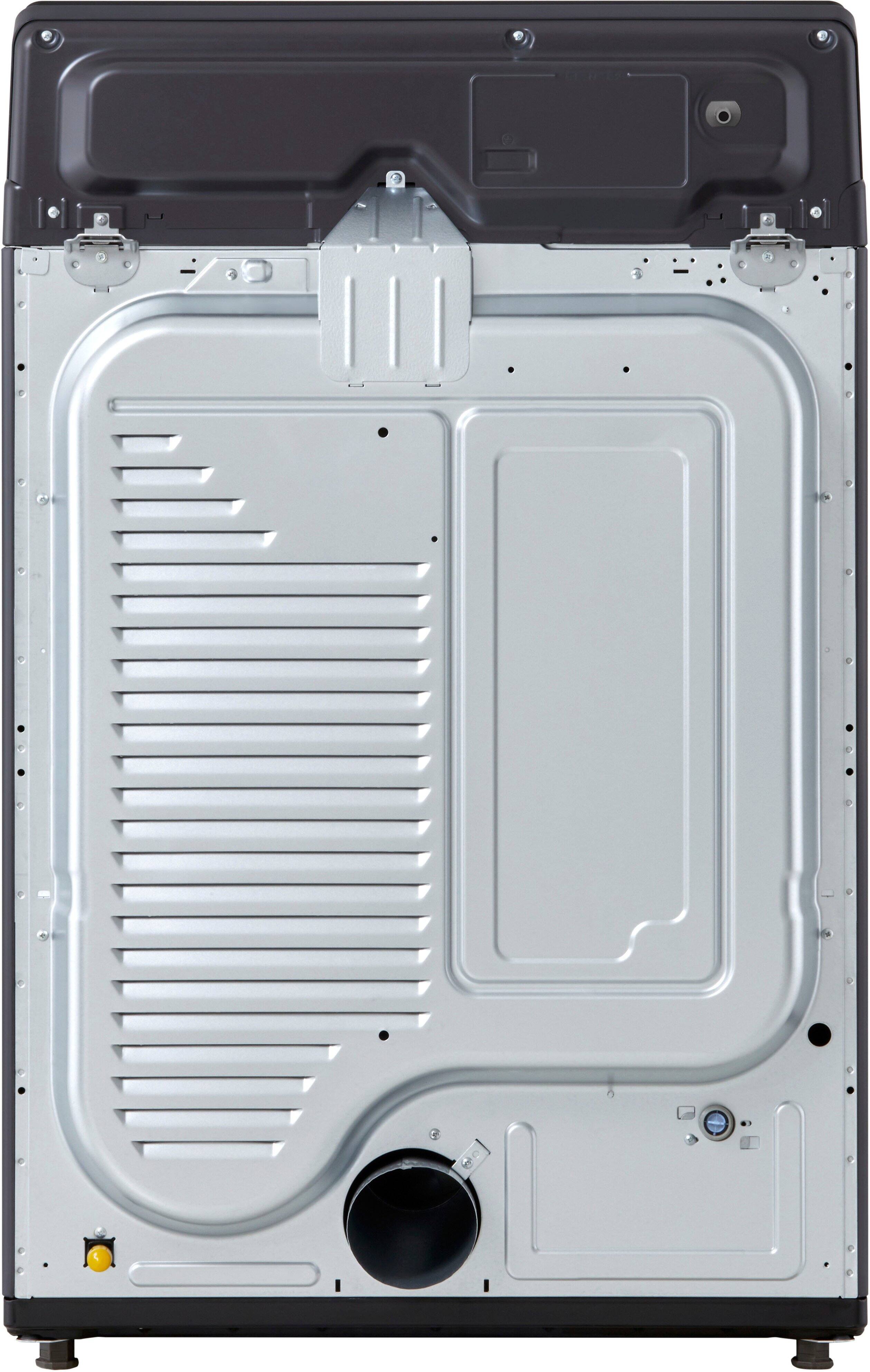 Alt View 18. LG - 7.3 Cu. Ft. Smart Gas Dryer with Steam and EasyLoad Door - Matte Black.