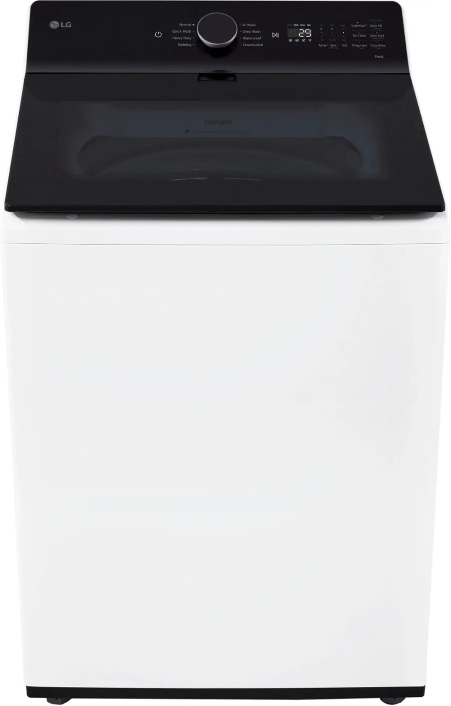 Alt View 14. LG - 5.5 Cu. Ft. High Efficiency Smart Top Load Washer with EasyUnload - Alpine White.