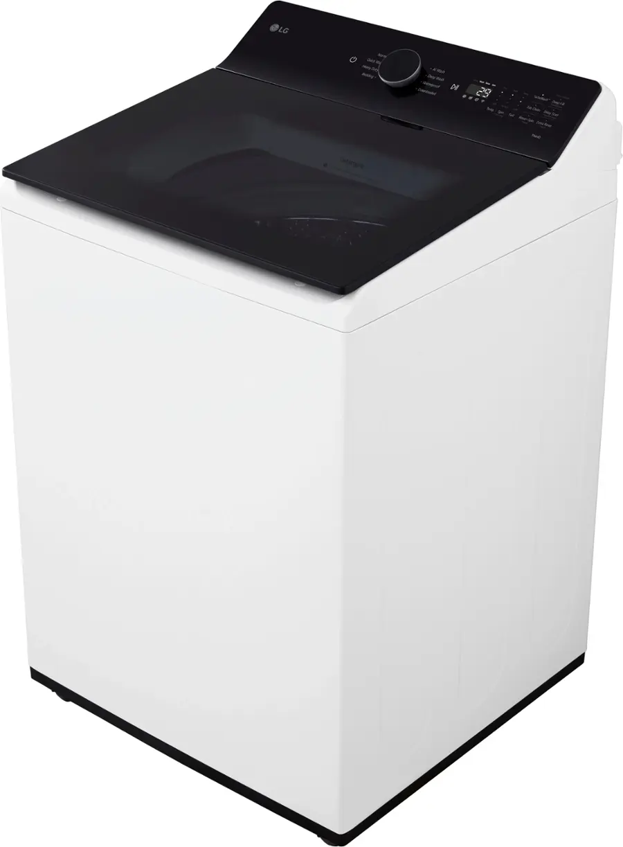 Alt View 20. LG - 5.5 Cu. Ft. High Efficiency Smart Top Load Washer with EasyUnload - Alpine White.