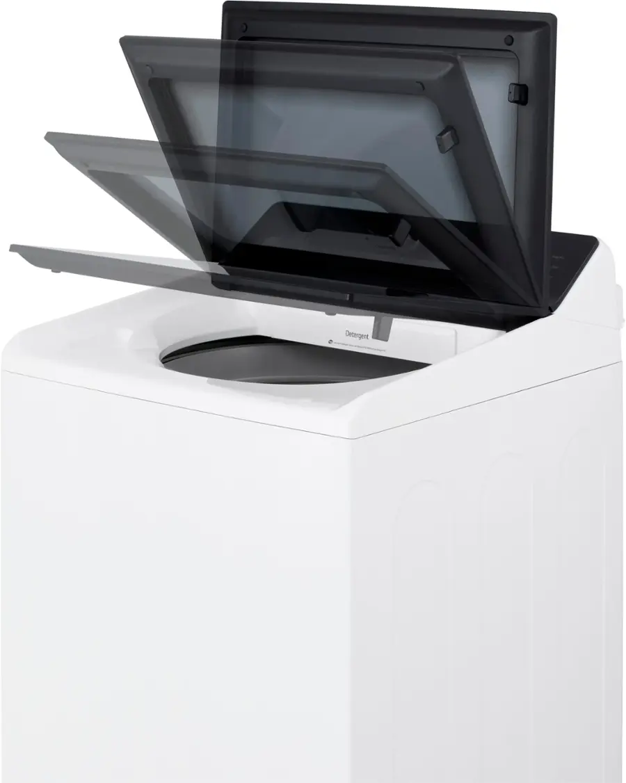 Alt View 22. LG - 5.5 Cu. Ft. High Efficiency Smart Top Load Washer with EasyUnload - Alpine White.