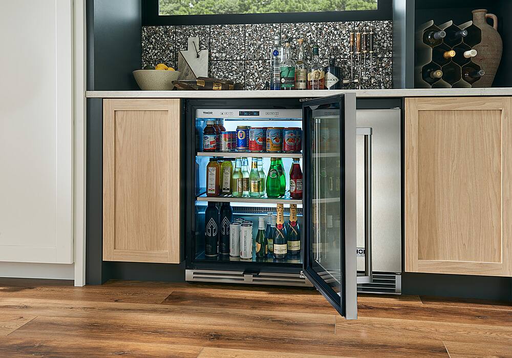 Alt View 11. Thor Kitchen - 5.3 Cu. Ft. Beverage Cooler with 140 Can Capacity - Stainless Steel.