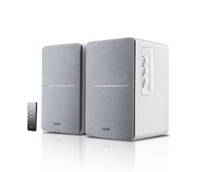 Edifier - R1280T 4" 42-Watt Powered Bookshelf Speaker (Pair) - White - Front_Zoom