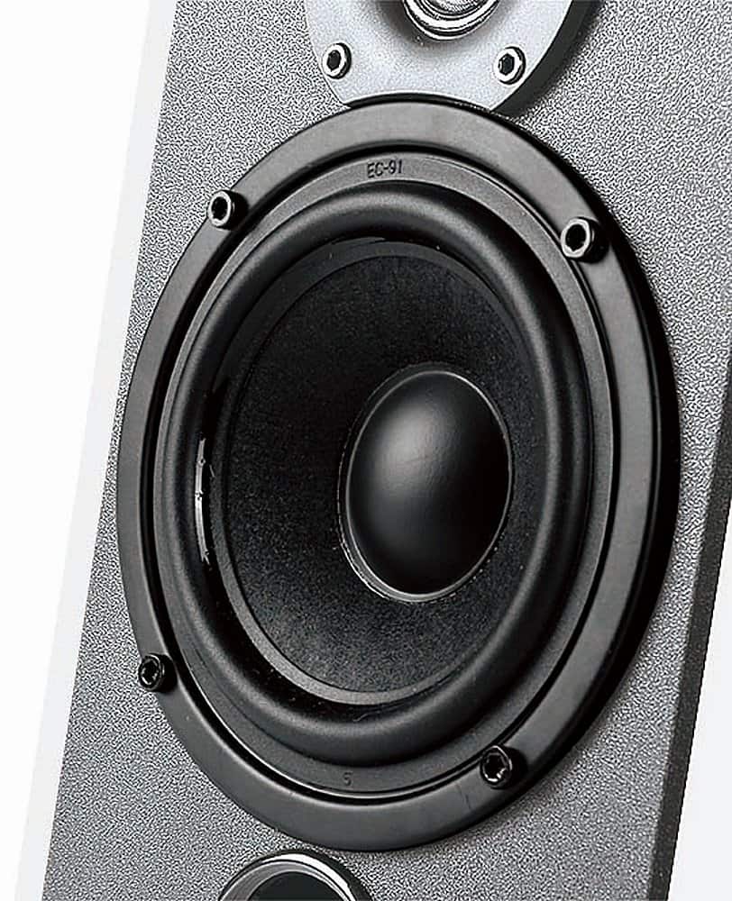 Alt View 6. Edifier - R1700BT 4" 66-Watt Powered Bookshelf Speaker (Pair) - White.
