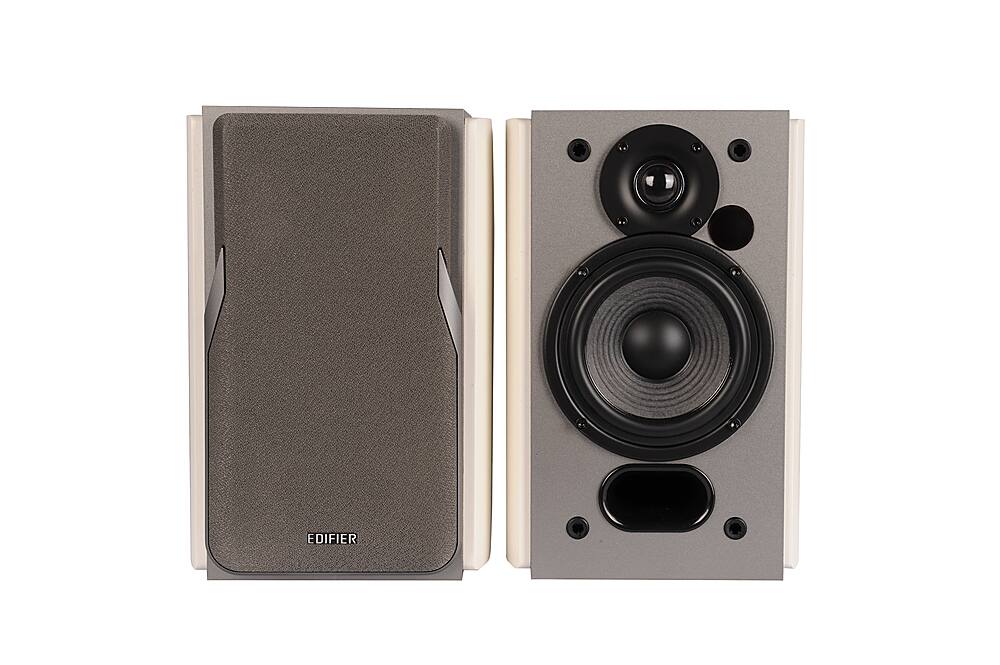 Alt View 12. Edifier - R1380DB 4" 42-Watt Powered Bookshelf Speaker (Pair) - White.