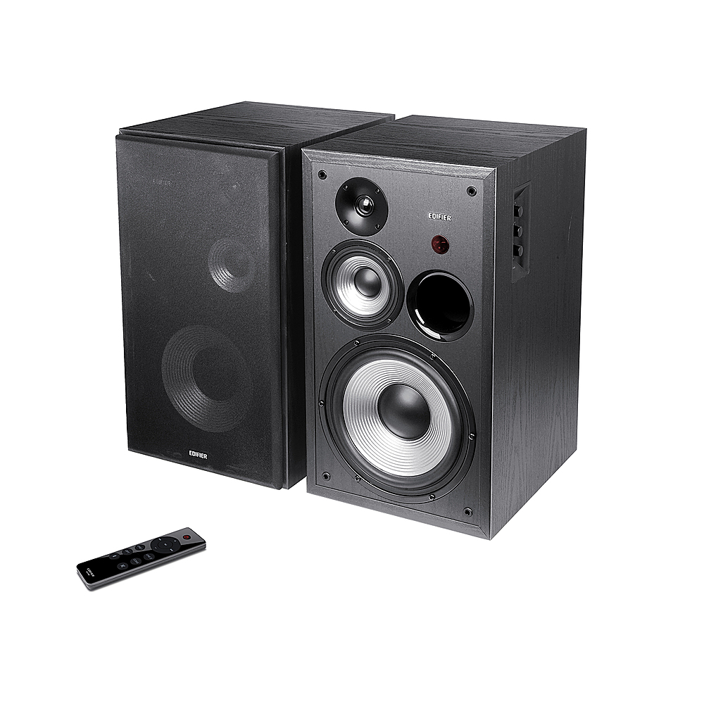 Edifier S2000MKIII Coaxial, Bluetooth, Optical and RCA Bookshelf 2.0  Speakers, Near-Field Active Tri-Amped 130w Studio Monitor for Audiophiles  with