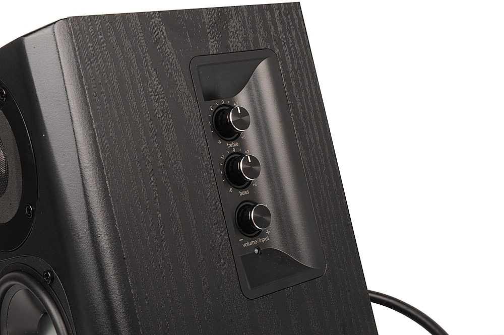 The text on the image reads:
-2 0 I +2 I +6 treble 0 +2 -2 -6 +6 bass + volume/input input