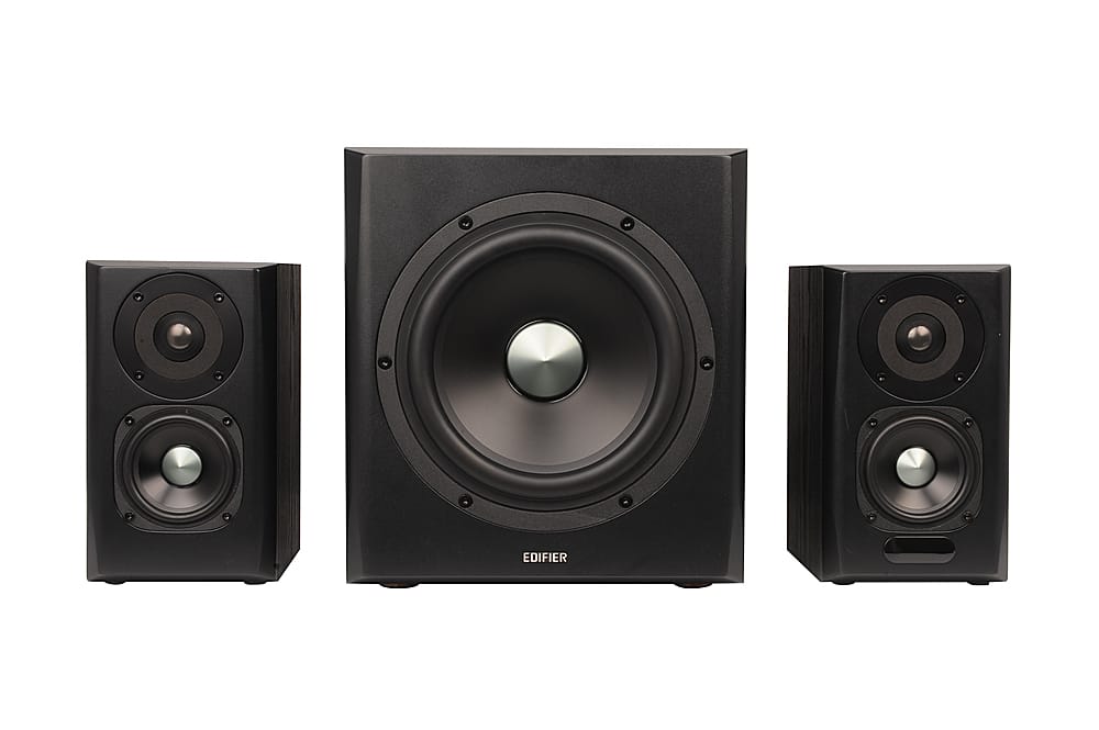 Alt View 5. Edifier - S351DB 2.1 Bluetooth Multimedia Speaker System (3-Piece) - Black.