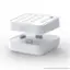 The image features a white Arlo Wired Keypad SensorHub, which is a security device that can be used with a compatible Arlo camera system. The keypad is designed to be used with the Arlo Wireless Security System, which includes the Arlo Wireless Camera and the Arlo Wireless Hub. The device is a small, rectangular box with a keypad on the front, and it is designed to be placed near a compatible Arlo camera for easy access and control. The Arlo Wired Keypad SensorHub is sold separately and requires the Arlo Wireless Security System for proper functioning.