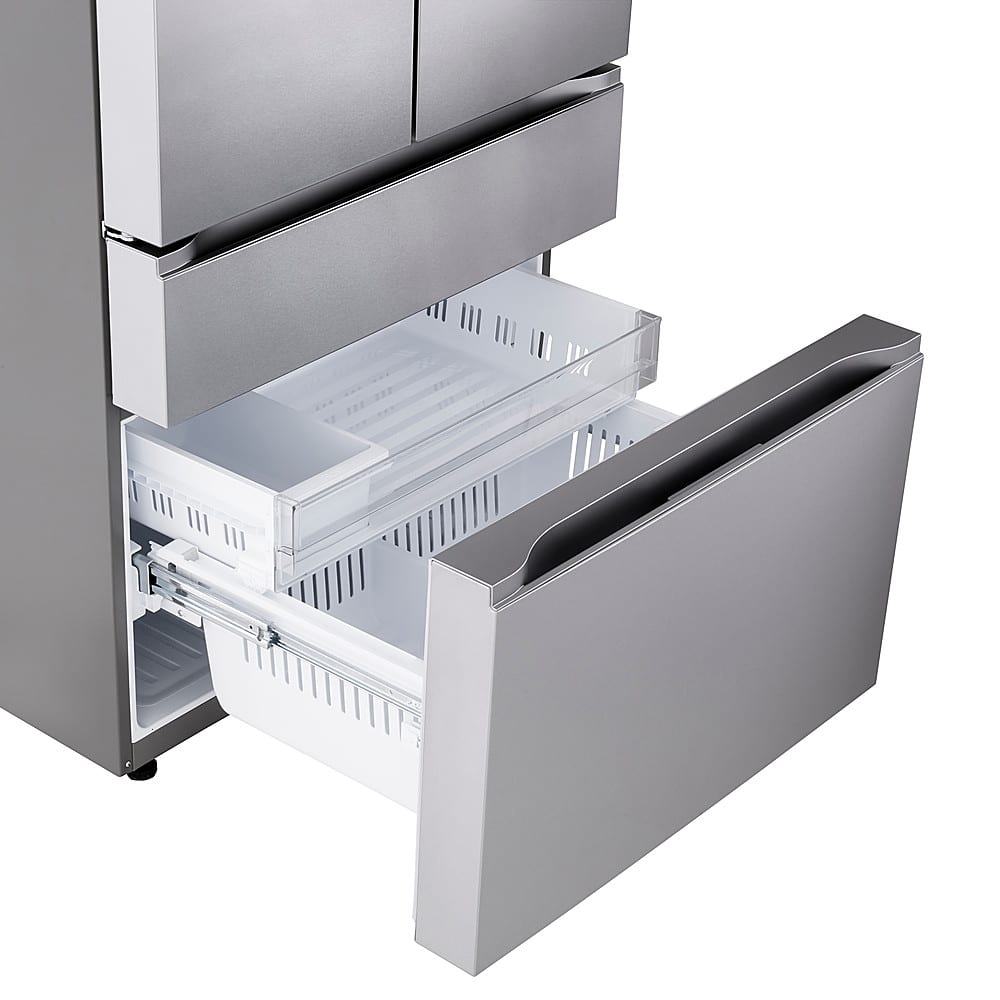 Alt View 17. LG - Counter-Depth MAX 25.5 Cu. Ft. 4-Door French Door Smart Refrigerator with Full-Convert Drawer - PrintProof Stainless Steel.