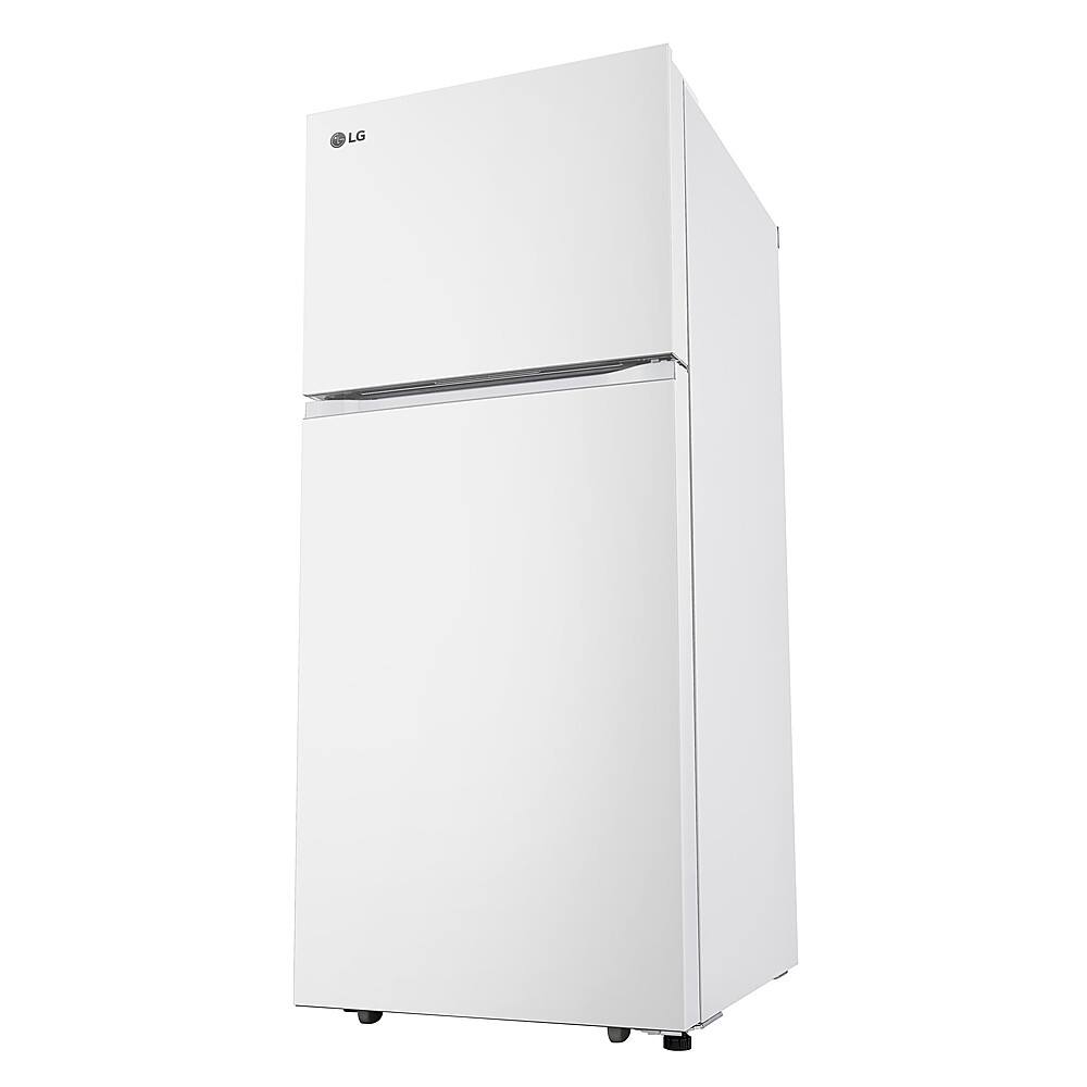 Alt View 11. LG - 17.5 Cu. Ft. Garage Ready Top-Freezer Refrigerator with Reversible Doors - White.