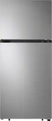 LG - 17.5 Cu. Ft. Garage Ready Top-Freezer Refrigerator with Reversible Doors - Stainless Steel - Front_Zoom