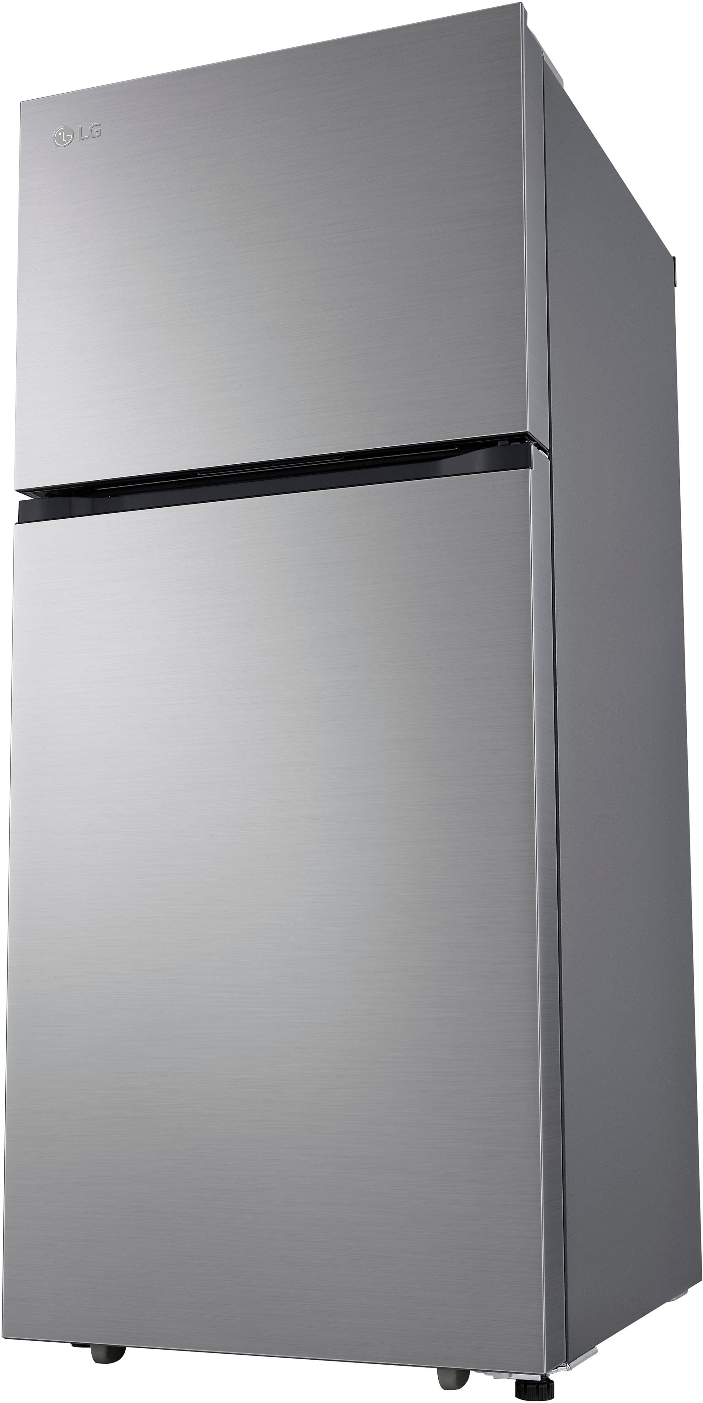 Alt View 13. LG - 17.5 Cu. Ft. Garage Ready Top-Freezer Refrigerator with Reversible Doors - Stainless Steel.