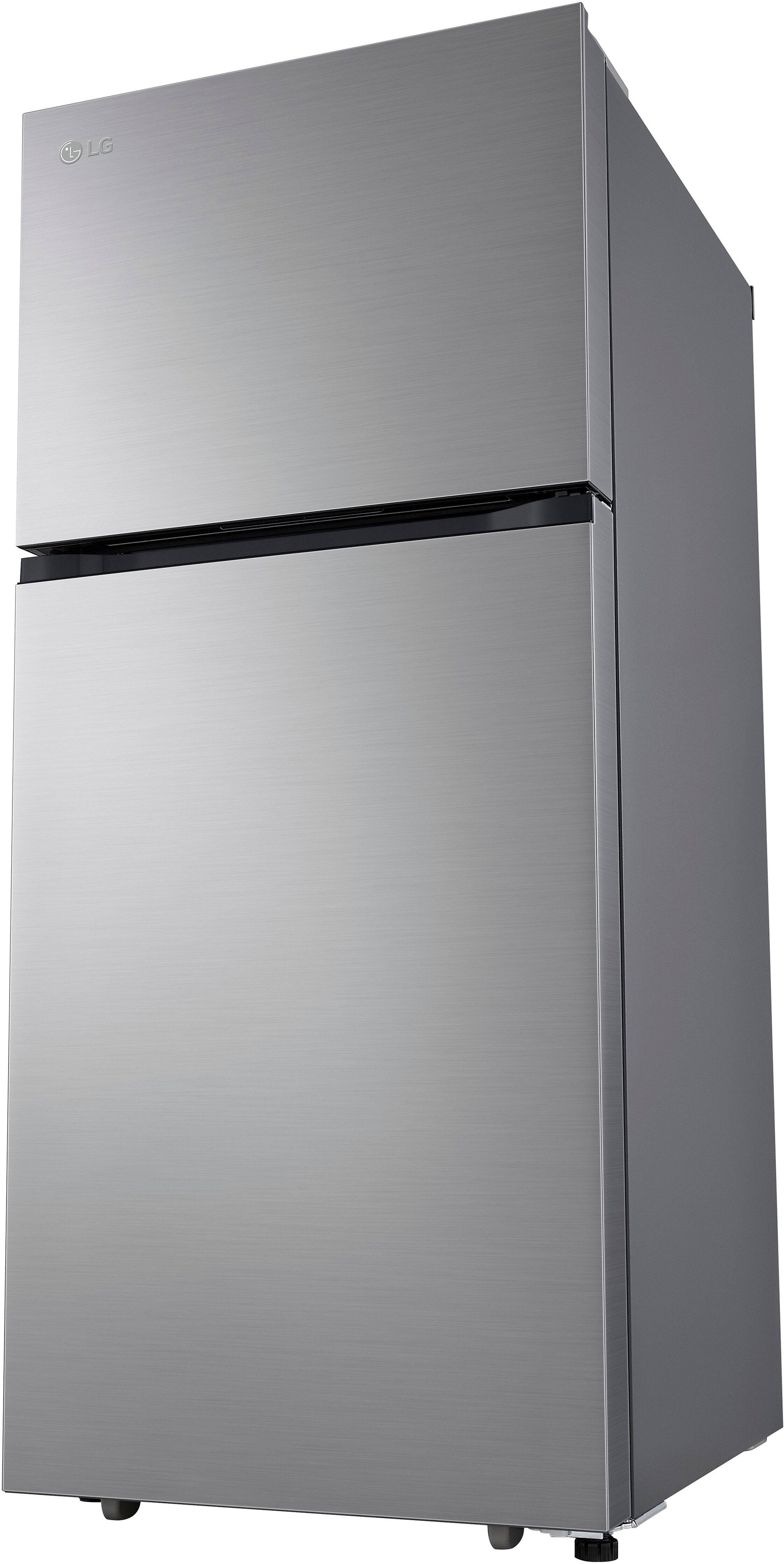 Alt View 13. LG - 17.5 Cu. Ft. Garage Ready Top-Freezer Refrigerator with Reversible Doors - Stainless Steel.
