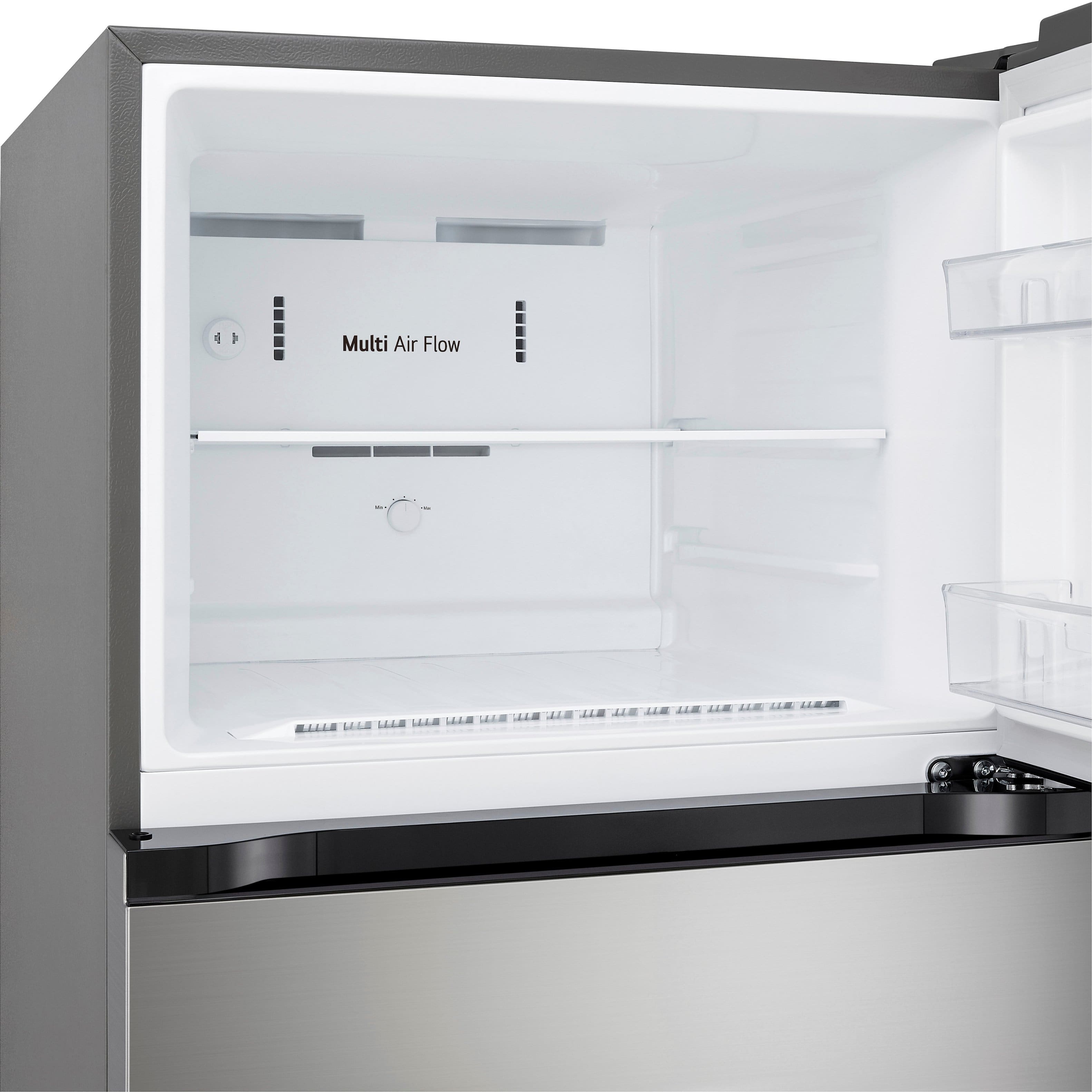 Alt View 15. LG - 17.5 Cu. Ft. Garage Ready Top-Freezer Refrigerator with Reversible Doors - Stainless Steel.