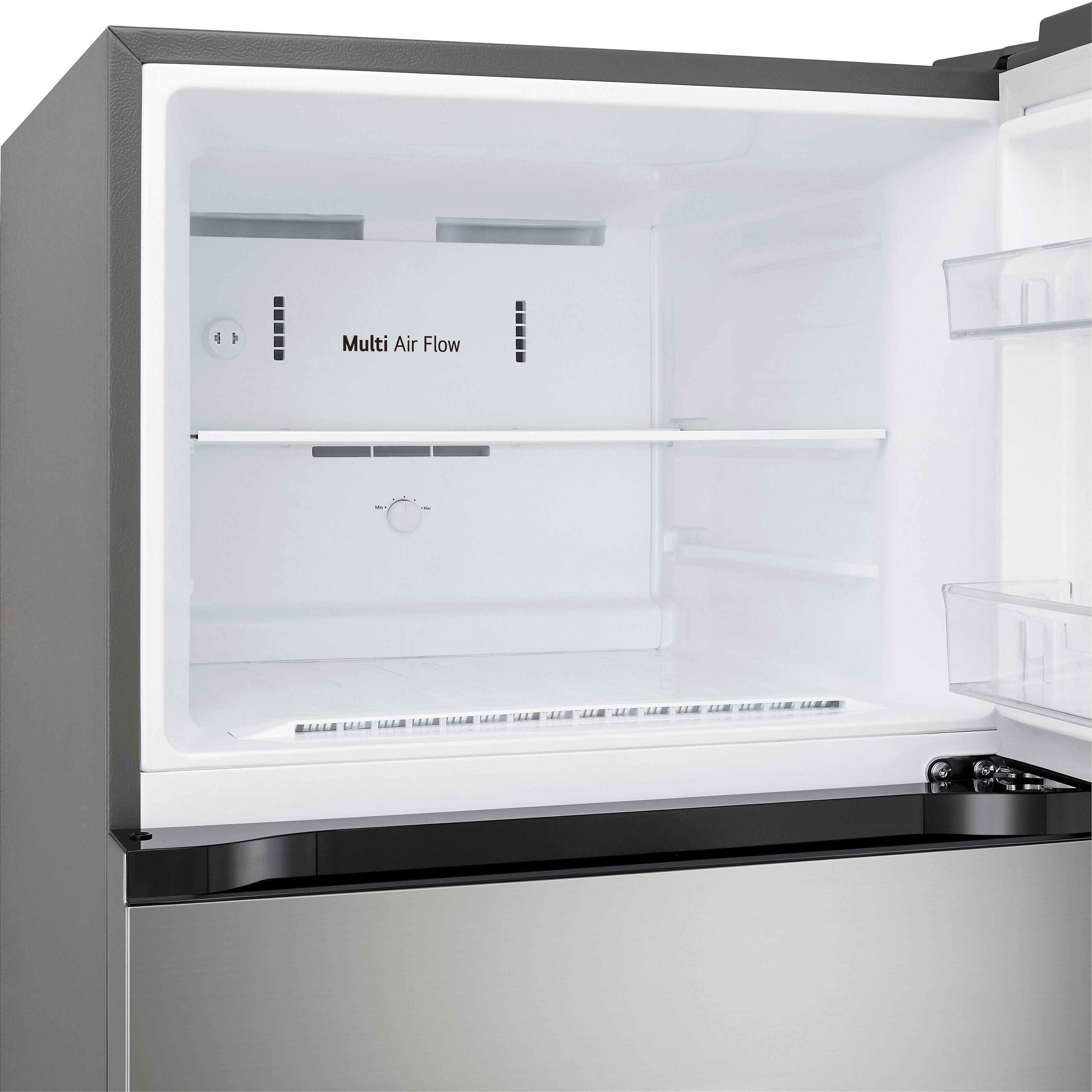 Alt View 15. LG - 17.5 Cu. Ft. Garage Ready Top-Freezer Refrigerator with Reversible Doors - Stainless Steel.