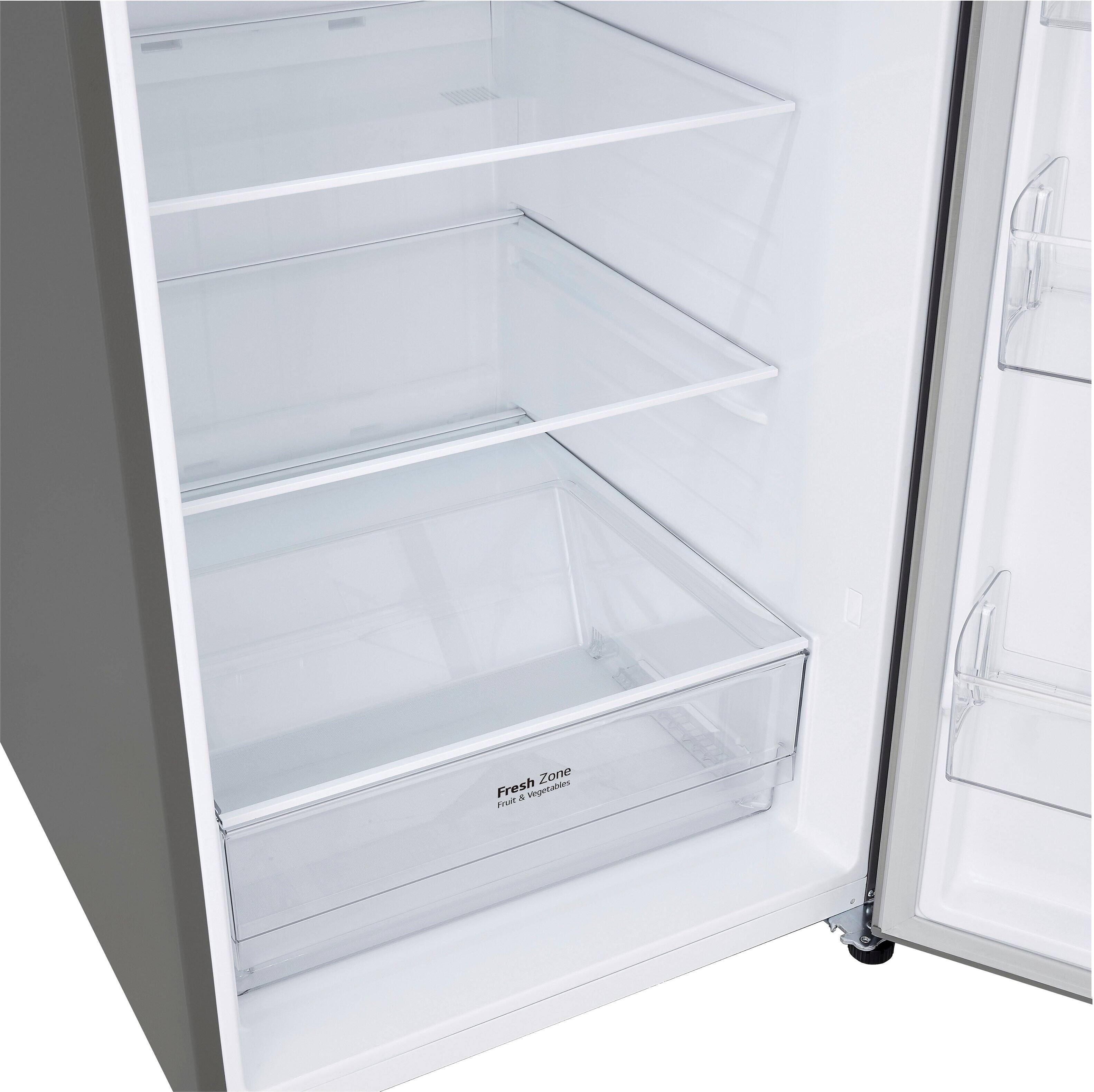 Alt View 16. LG - 17.5 Cu. Ft. Garage Ready Top-Freezer Refrigerator with Reversible Doors - Stainless Steel.