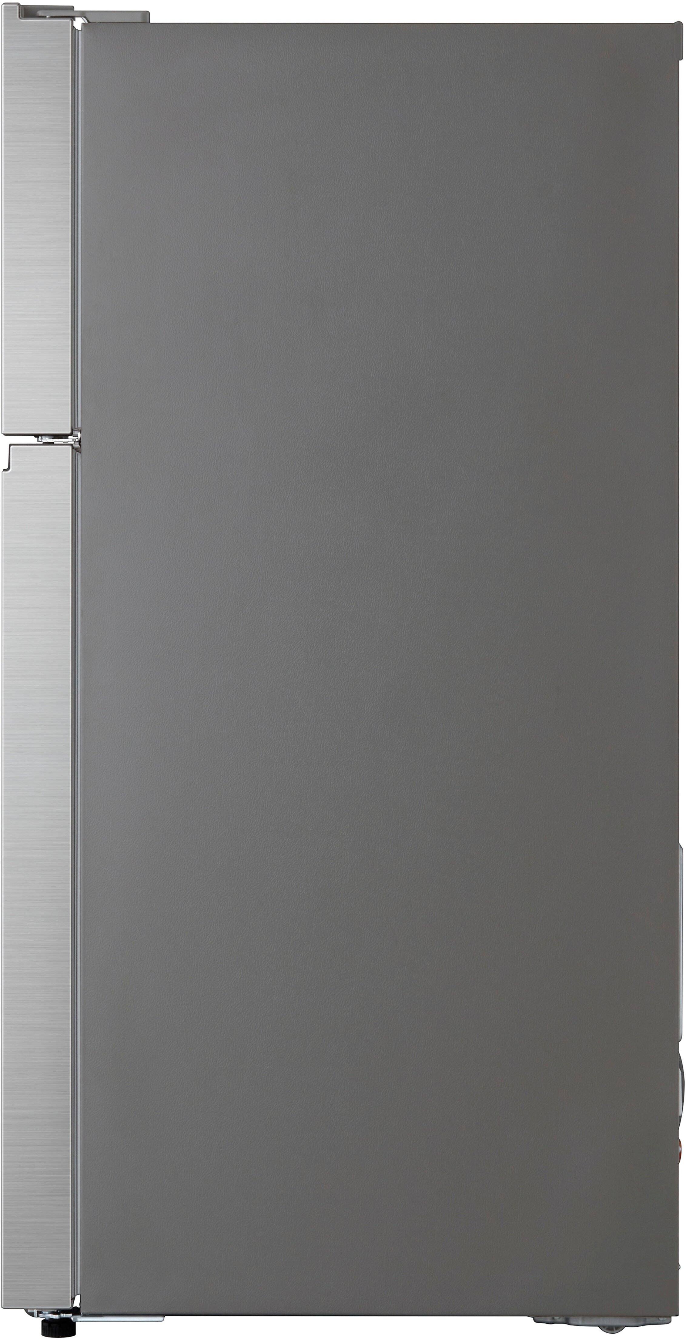 Alt View 18. LG - 17.5 Cu. Ft. Garage Ready Top-Freezer Refrigerator with Reversible Doors - Stainless Steel.