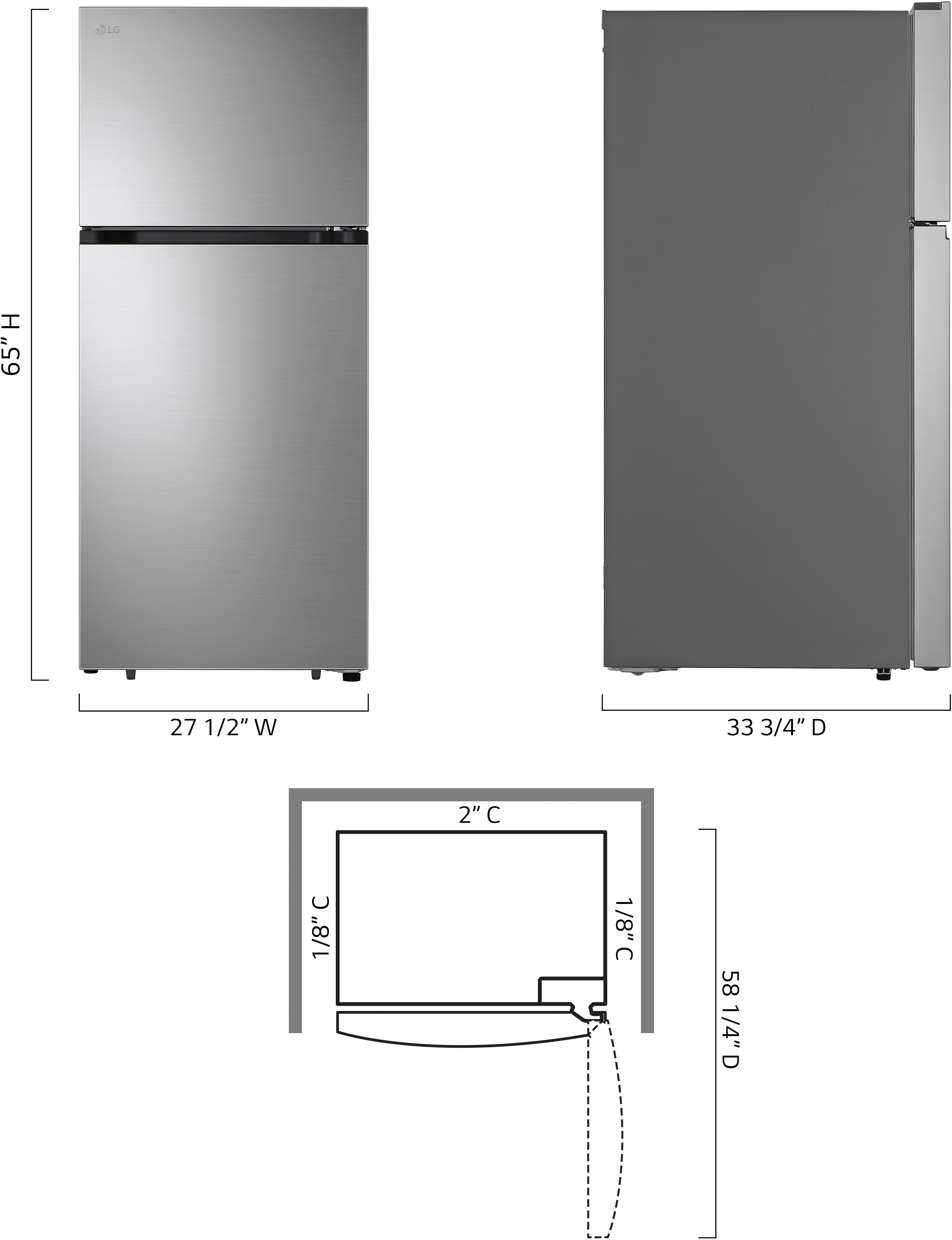 Customer Reviews: LG 17.5 Cu. Ft. Garage Ready Top-Freezer Refrigerator ...