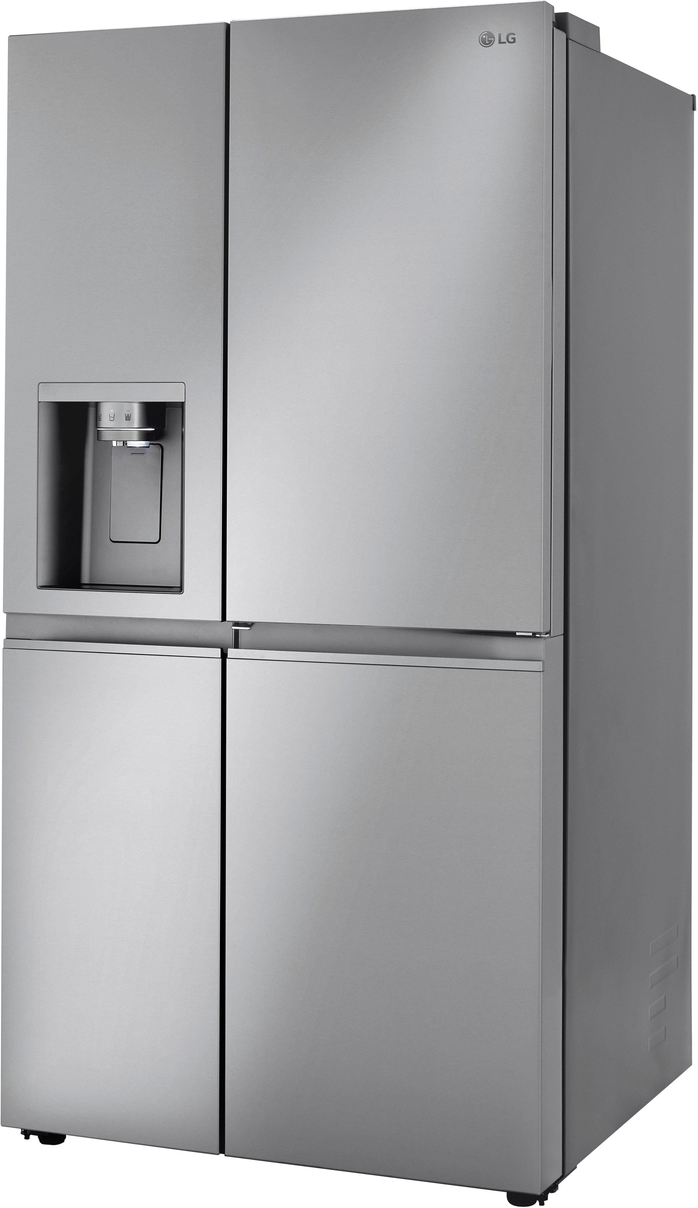 Alt View 1. LG - 27.12 Cu. Ft. Door-in-Door Side-by-Side Refrigerator with SpacePlus Ice System - PrintProof Stainless Steel.