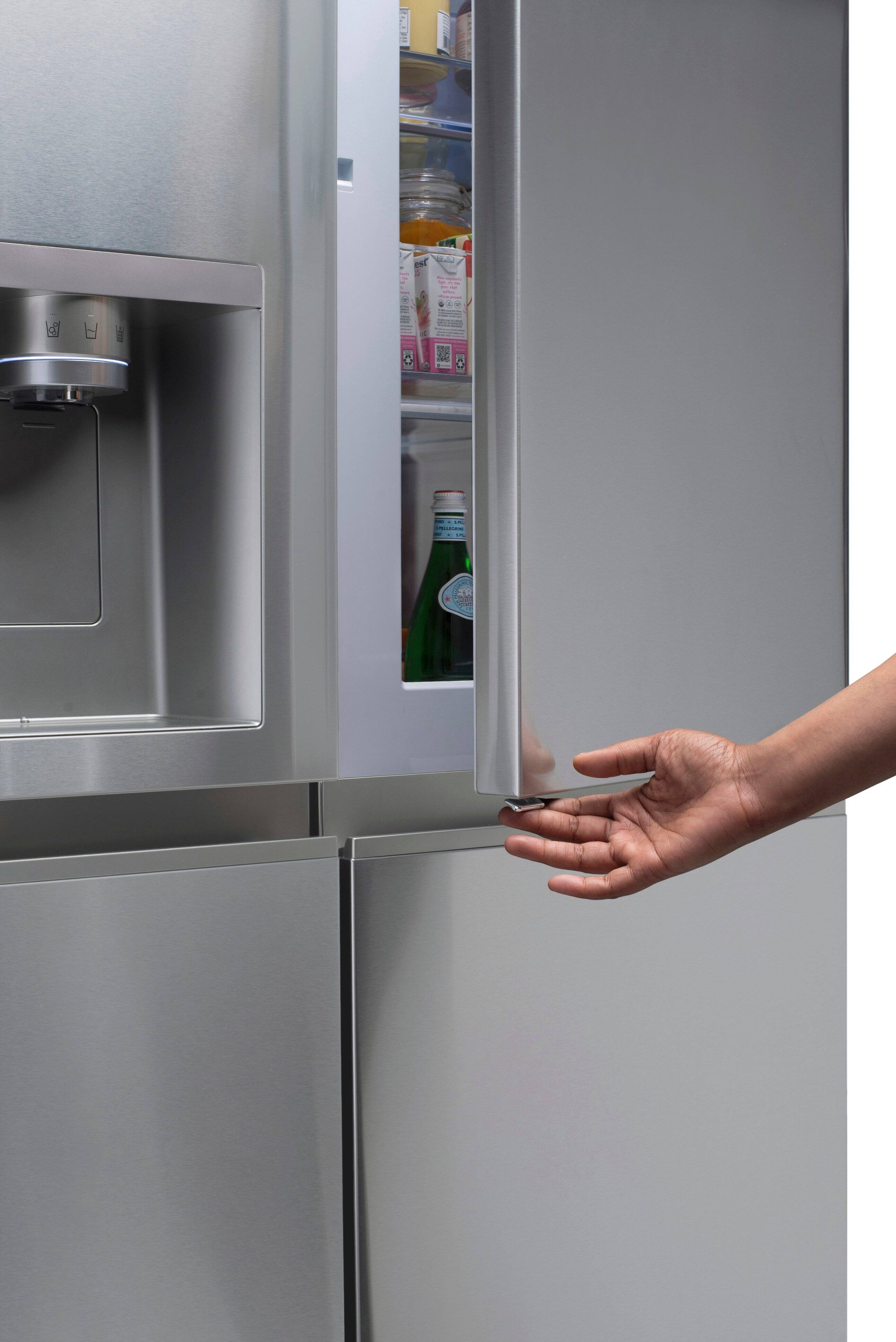 Alt View 30. LG - 27.12 Cu. Ft. Door-in-Door Side-by-Side Refrigerator with SpacePlus Ice System - PrintProof Stainless Steel.