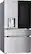 Angle. LG - Standard-Depth MAX 28.6 Cu. Ft. 4-Door French Door-in-Door Smart Refrigerator with InstaView MyColor - PrintProof Stainless Steel.