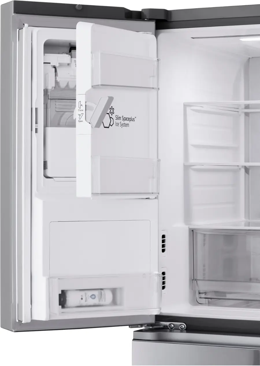 Alt View 31. LG - Standard-Depth MAX 28.6 Cu. Ft. 4-Door French Door-in-Door Smart Refrigerator with InstaView MyColor - PrintProof Stainless Steel.