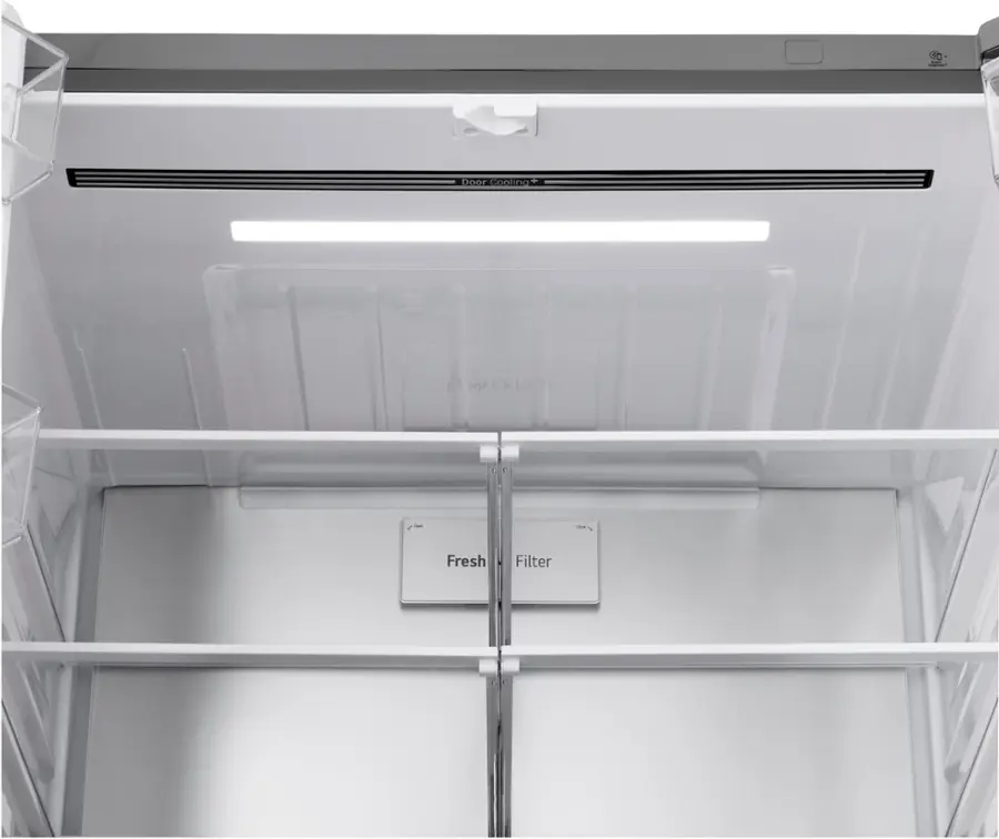 Alt View 32. LG - Standard-Depth MAX 28.6 Cu. Ft. 4-Door French Door-in-Door Smart Refrigerator with InstaView MyColor - PrintProof Stainless Steel.