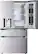 Alt View 5. LG - Standard-Depth MAX 28.6 Cu. Ft. 4-Door French Door-in-Door Smart Refrigerator with InstaView MyColor - PrintProof Stainless Steel.