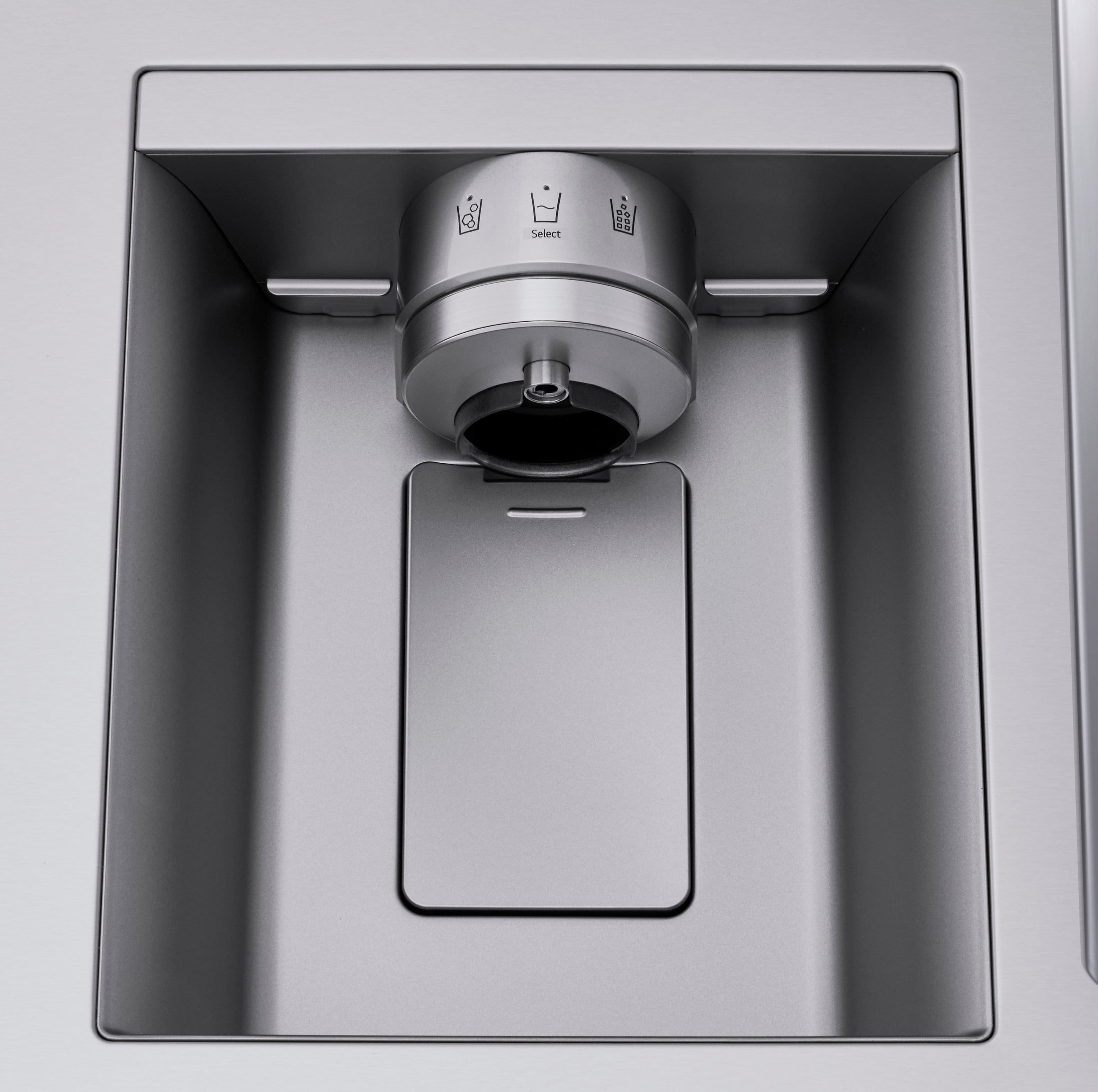 Alt View 12. LG - Counter-Depth MAX 24.5 Cu. Ft. 4-Door French Door Smart Refrigerator with Full-Convert Drawer - PrintProof Stainless Steel.