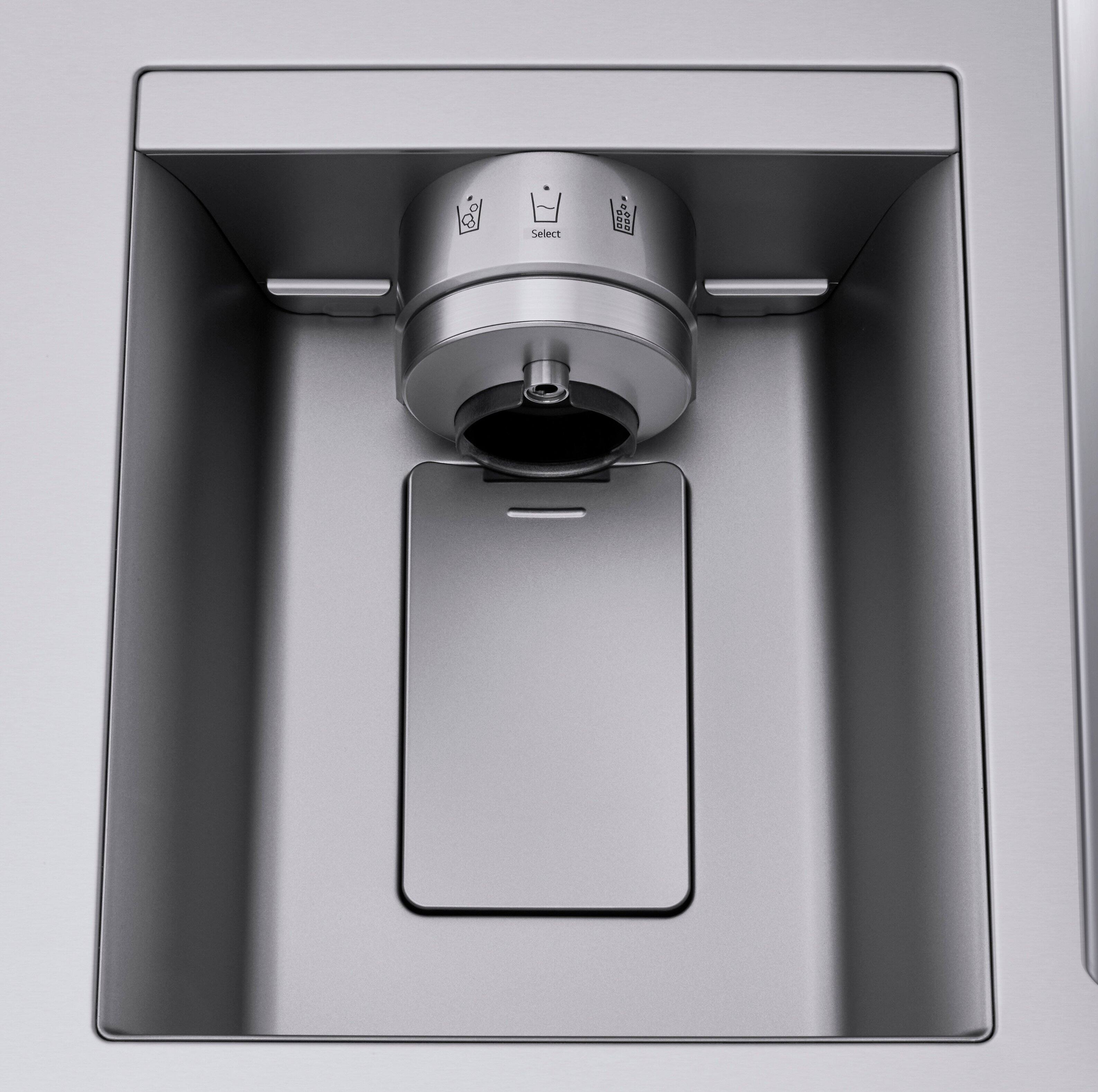 Alt View 12. LG - Counter-Depth MAX 24.5 Cu. Ft. 4-Door French Door Smart Refrigerator with Full-Convert Drawer - PrintProof Stainless Steel.